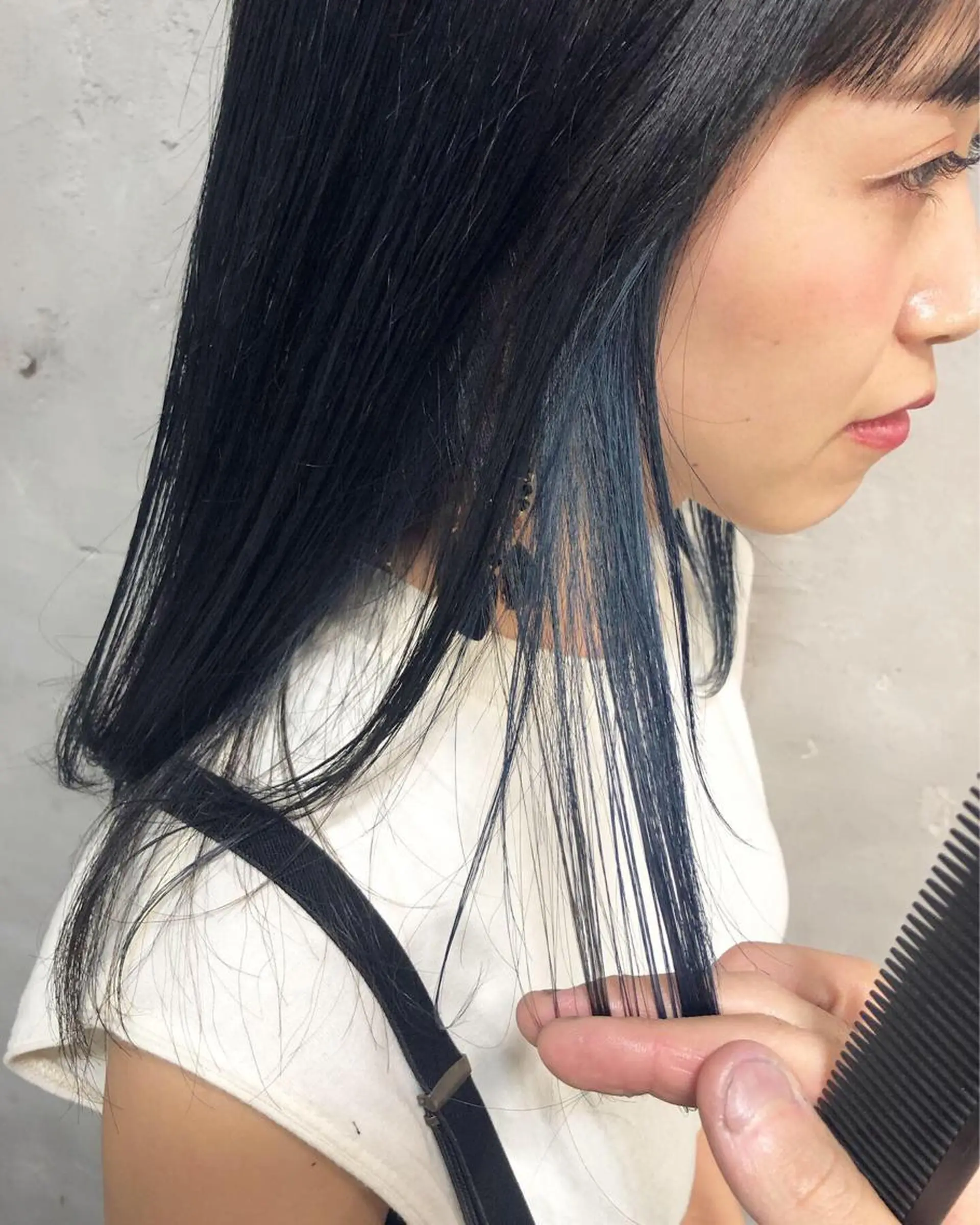 ミディアム カラー ヘアアレンジ ヘアカラー 遠藤 拓馬のヘアスタイル