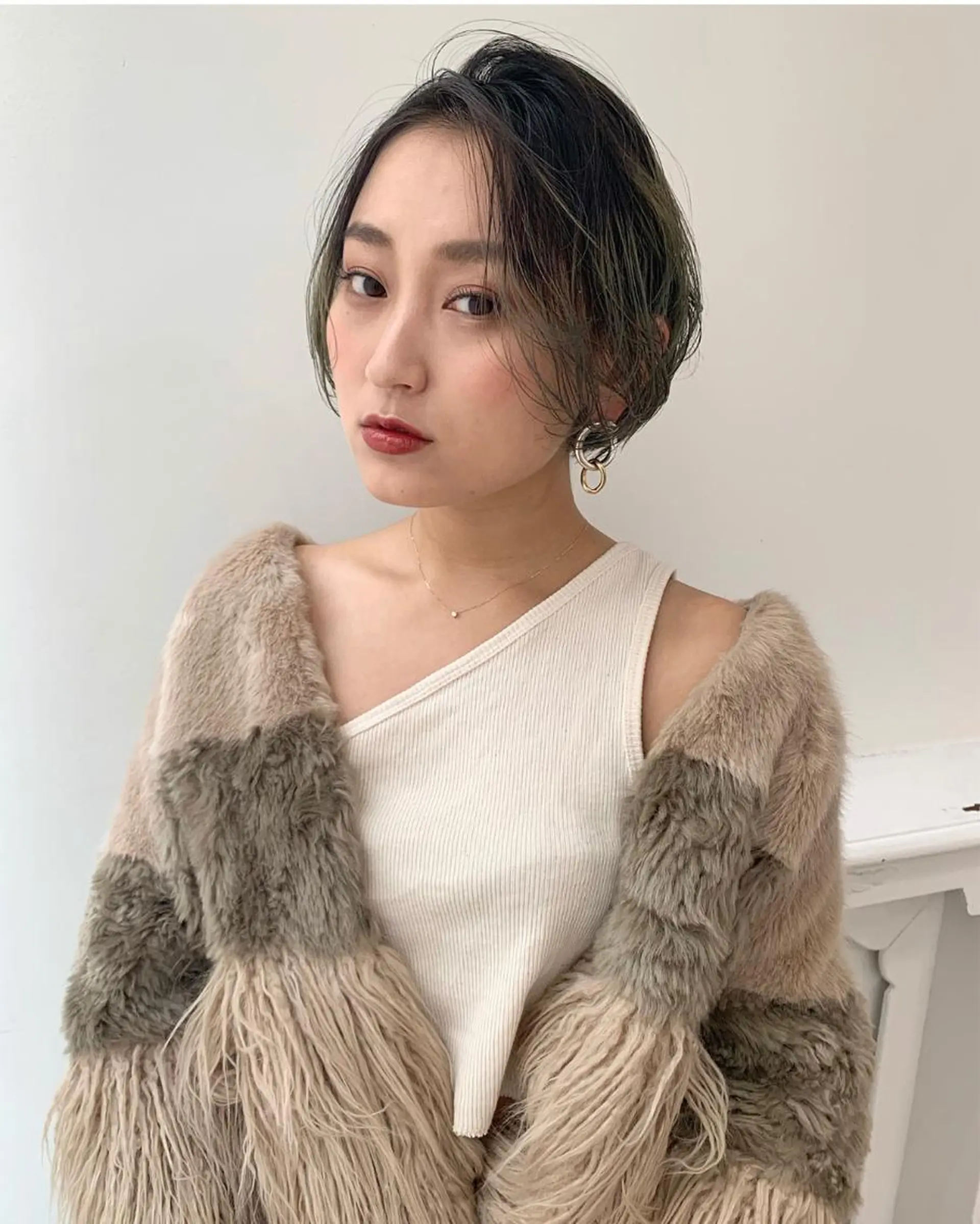 ショート カラー カット トリートメント salowin梅田所属・レイヤー/顔周り /AKARIのヘアスタイル