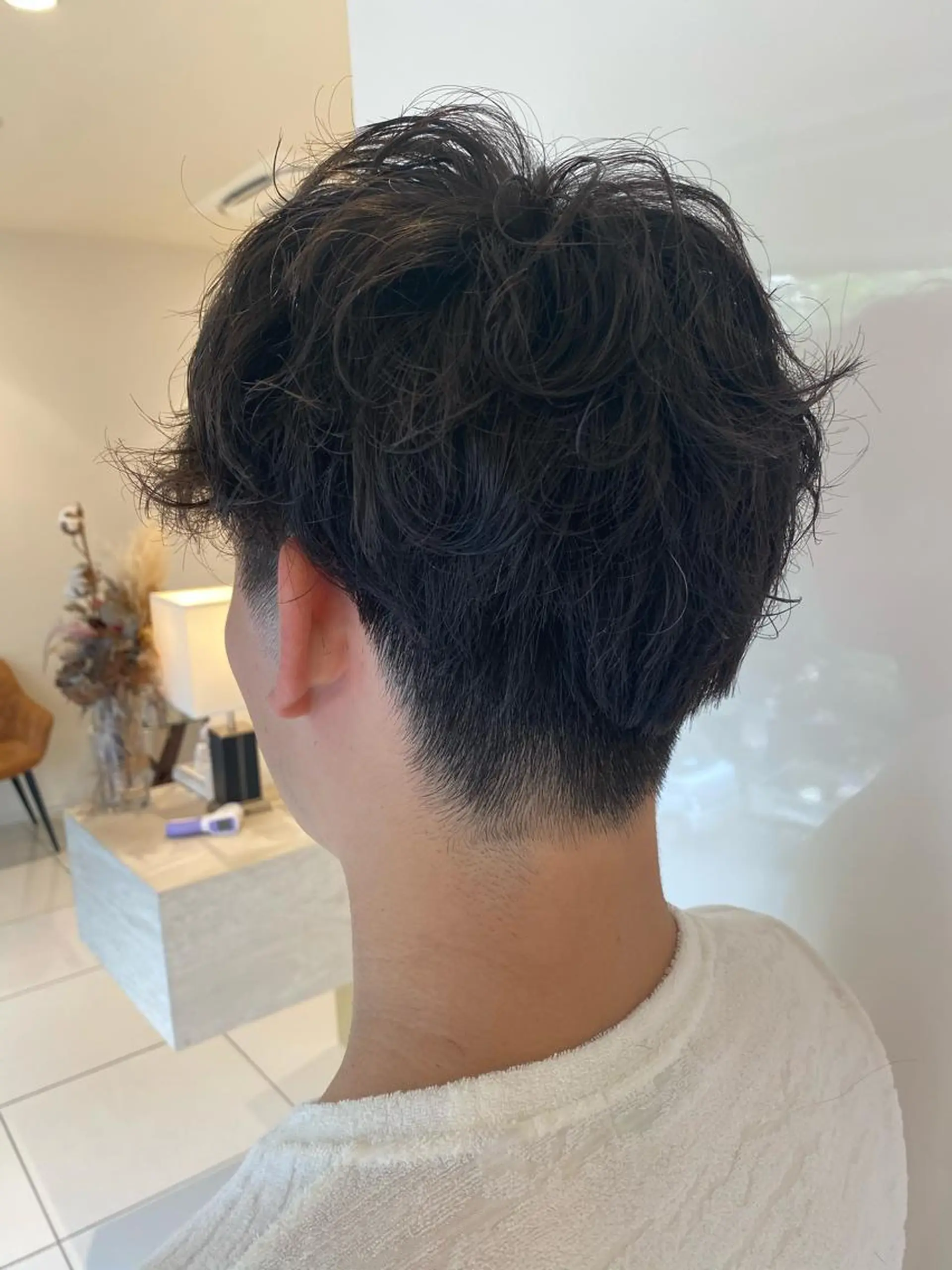 ショート カラー パーマ ヘアアレンジ メンズ マツエク・マツパ 💎耳ツボジュエリー ×銀座美容室💎のヘアスタイル