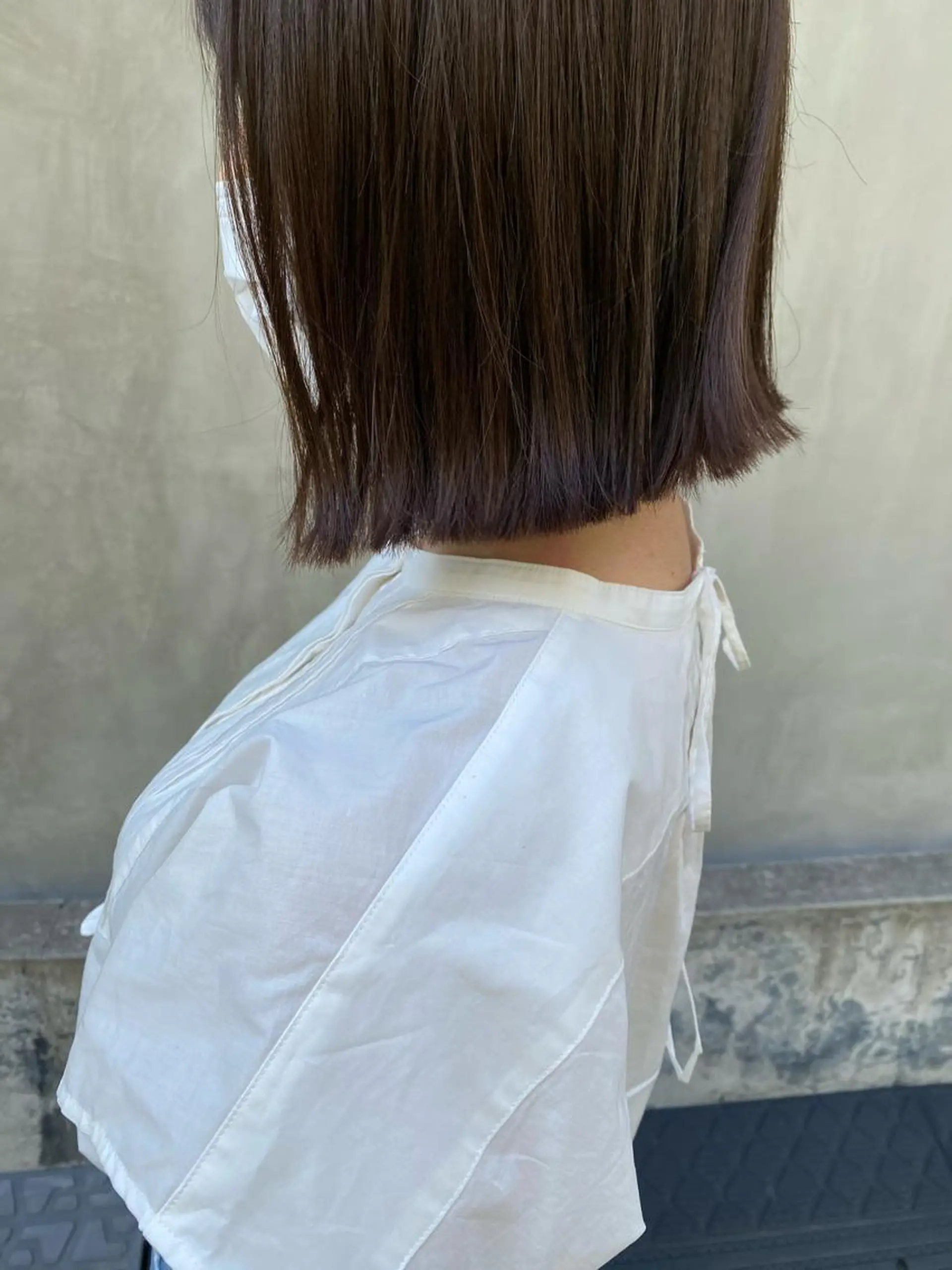 ミディアム カラー パーマ ヘアアレンジ メンズ キッズ ネイル マツエク・マツパ 切りっぱなしボブ ボブ インナーカラー/ KANAのヘアスタイル
