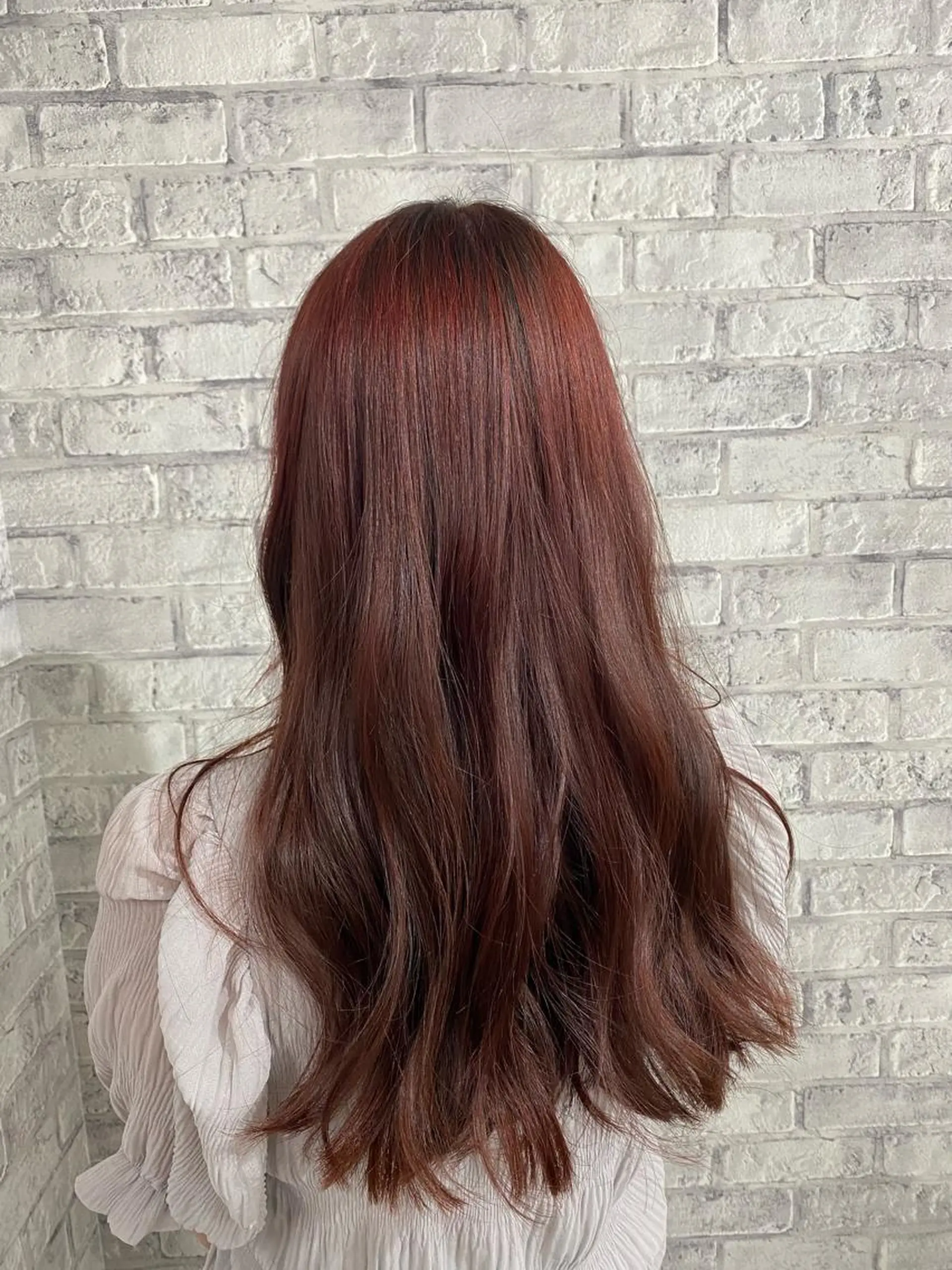 ロング カラー ヘアアレンジ アッシュ アッシュグレー アッシュグレージュ バレイヤージュ ミストバング Bob＆ハイトーン 専門家CHIHIROのヘアスタイル