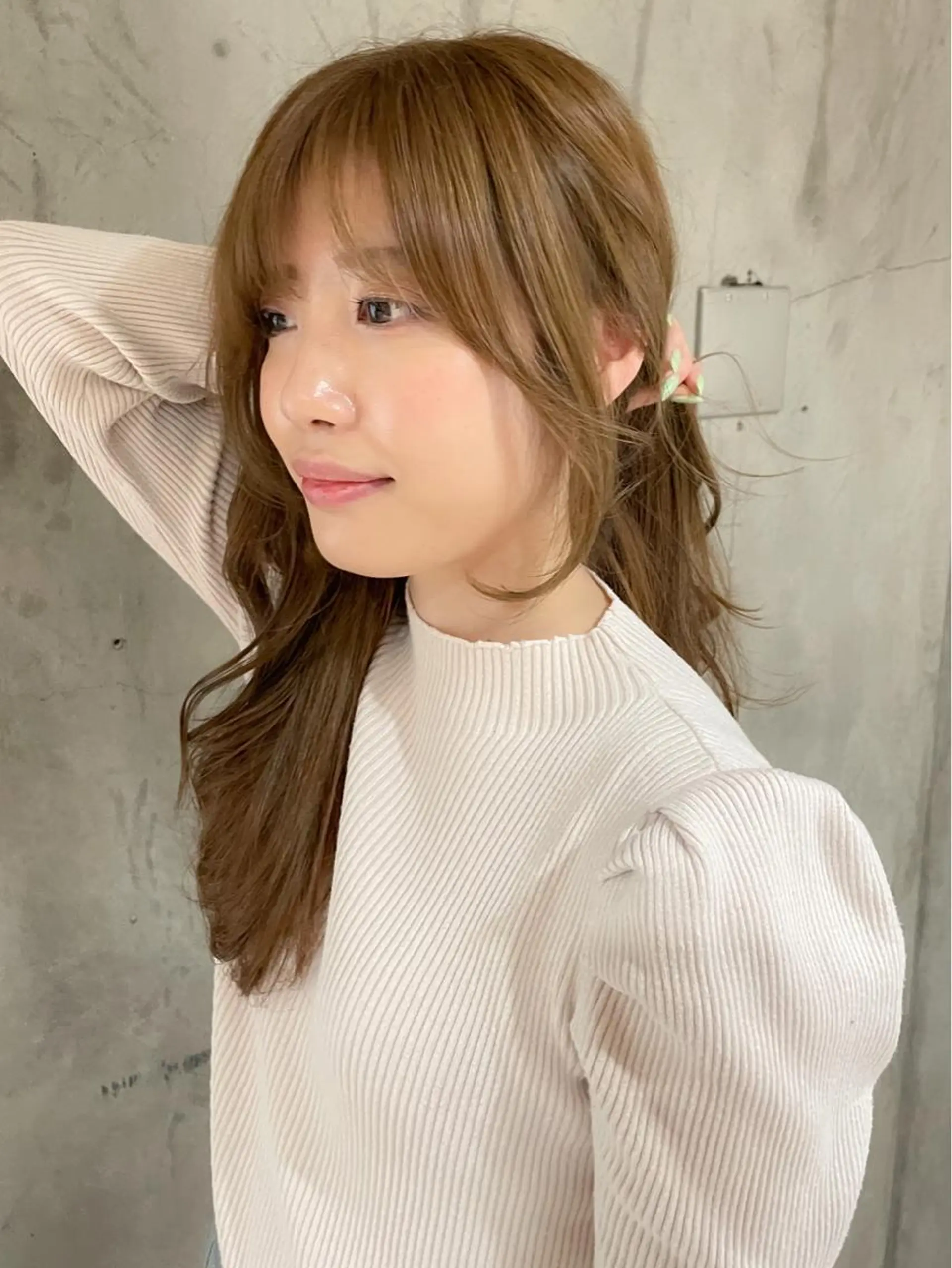 ロング カット ヘアカラー トリートメント 🌹ハッシュカット、 レイヤー韓国ヘア🌹のヘアスタイル