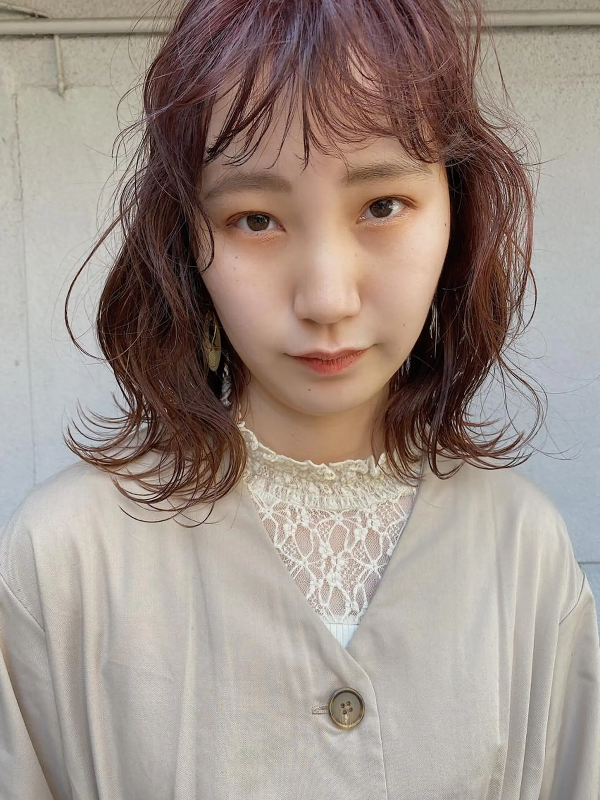 ミディアム カラー パーマ ヘアアレンジ メンズ キッズ ネイル マツエク・マツパ 🫧umu.🫧韓国 /レイヤー/ハッシュのヘアスタイル