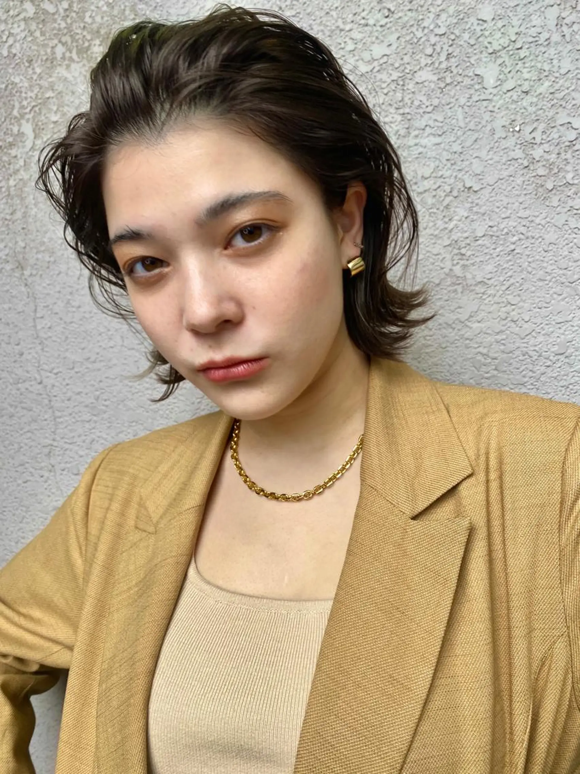 ショート カラー ヘアアレンジ 切りっぱなしボブ ボブ カット ヘアカラー トリートメント ヘッドスパ ナカジマ ボブ/レイヤーのヘアスタイル