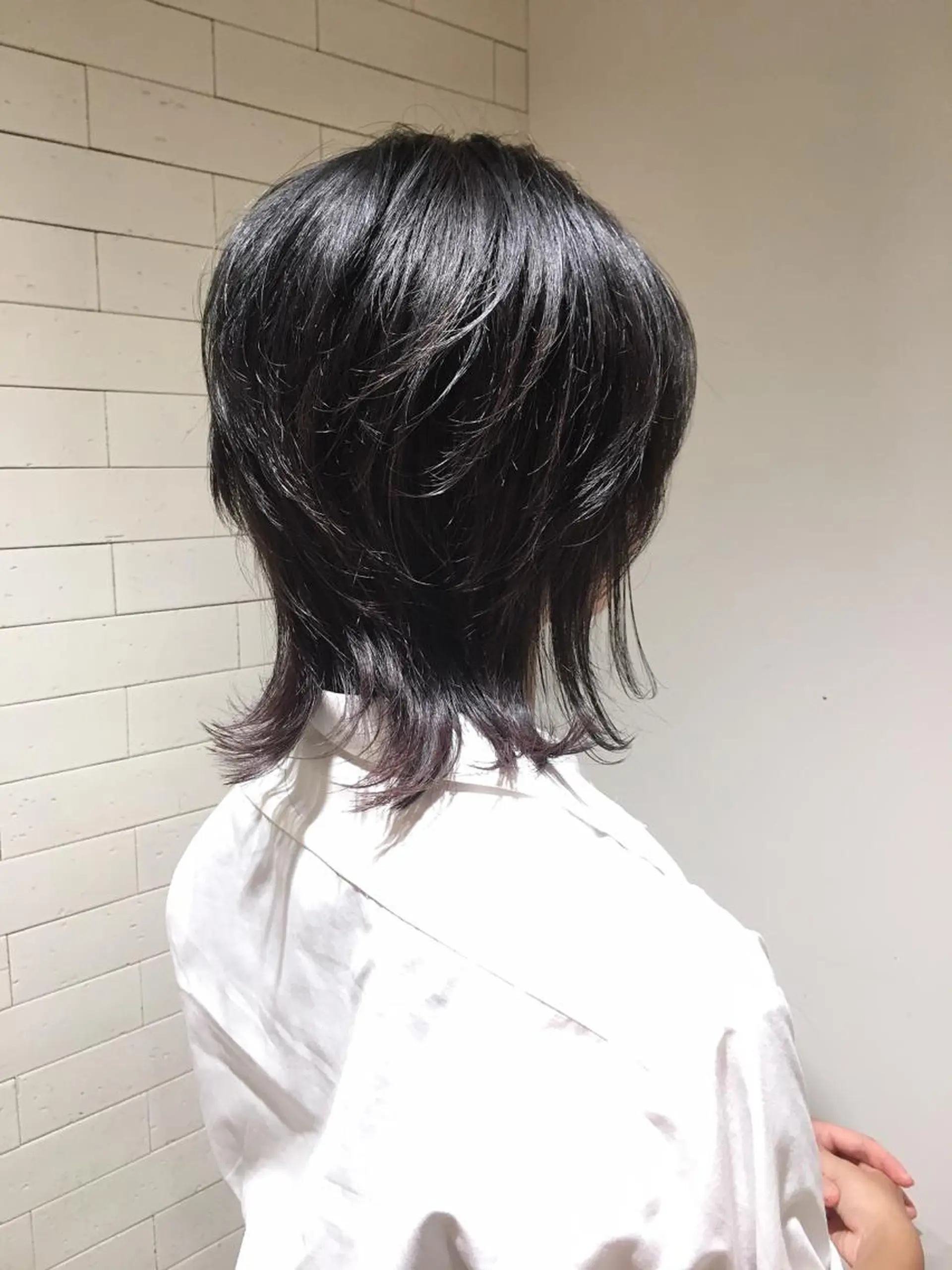 ミディアム ウルフカット メンズツイスパ ショートフクヤマシンのヘアスタイル