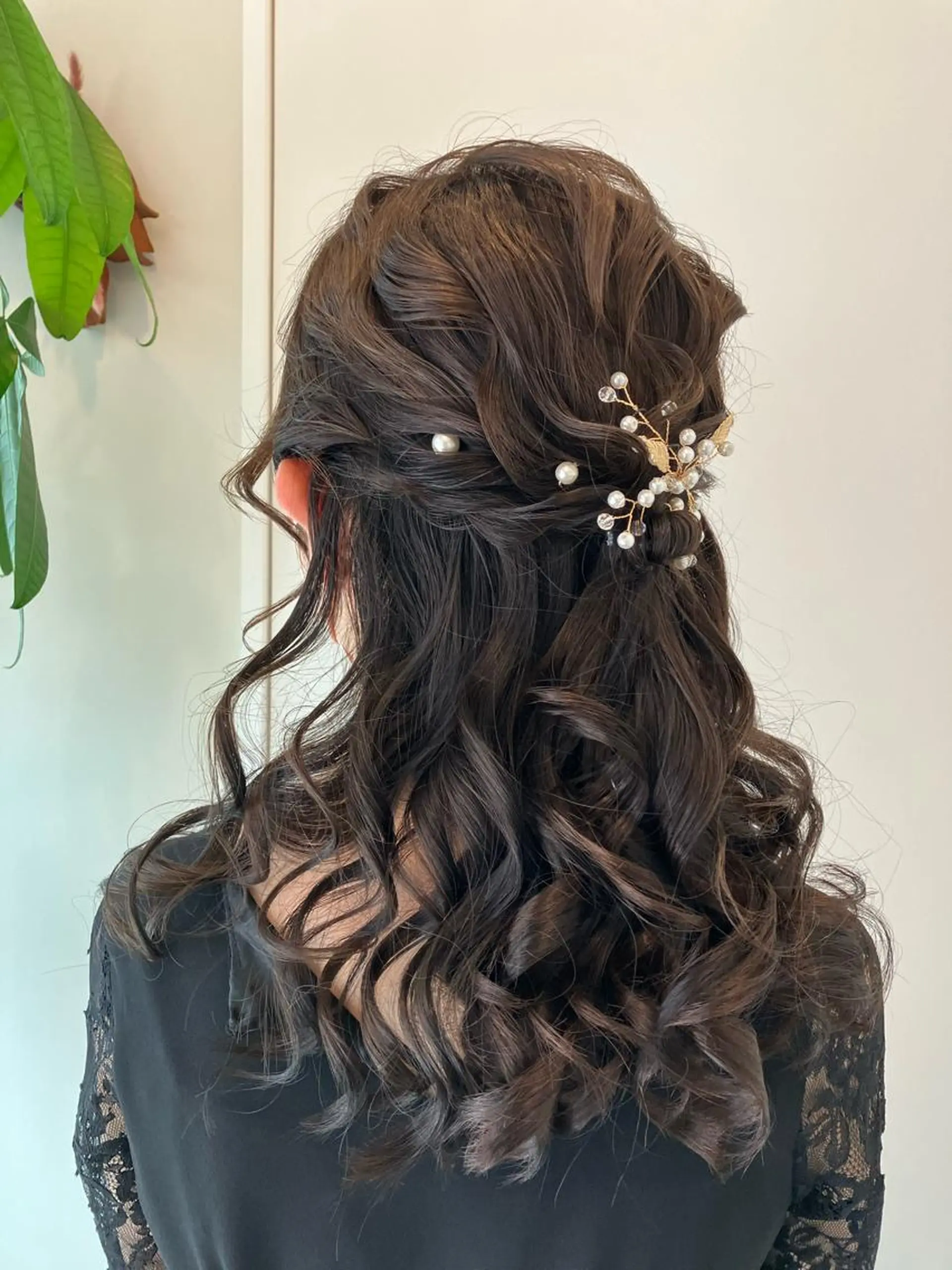 ヘアアレンジ ハーフアップ Hair&Make Nahoのマツエク・マツパデザイン