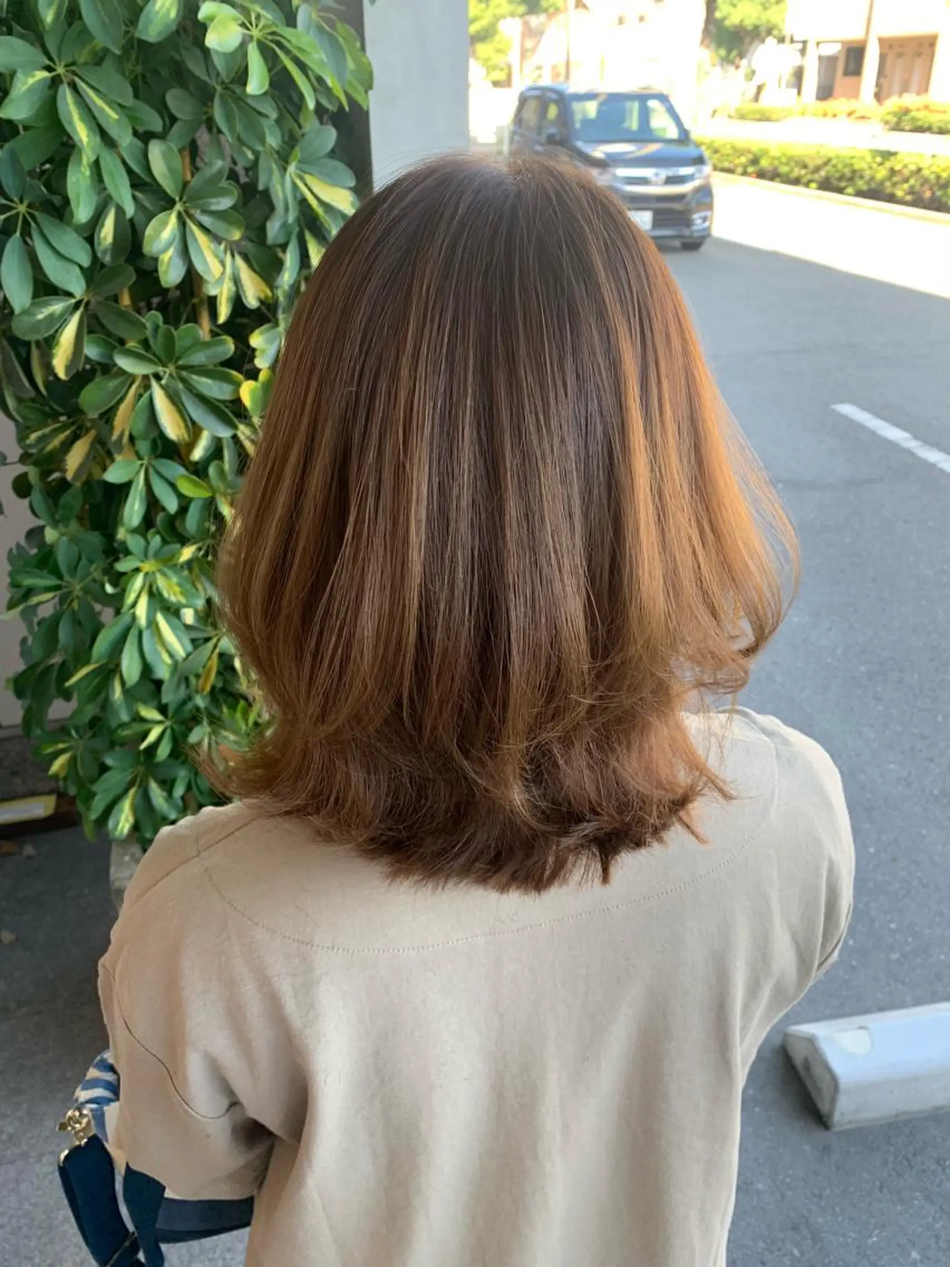 ミディアム カラー mu ku.のヘアスタイル