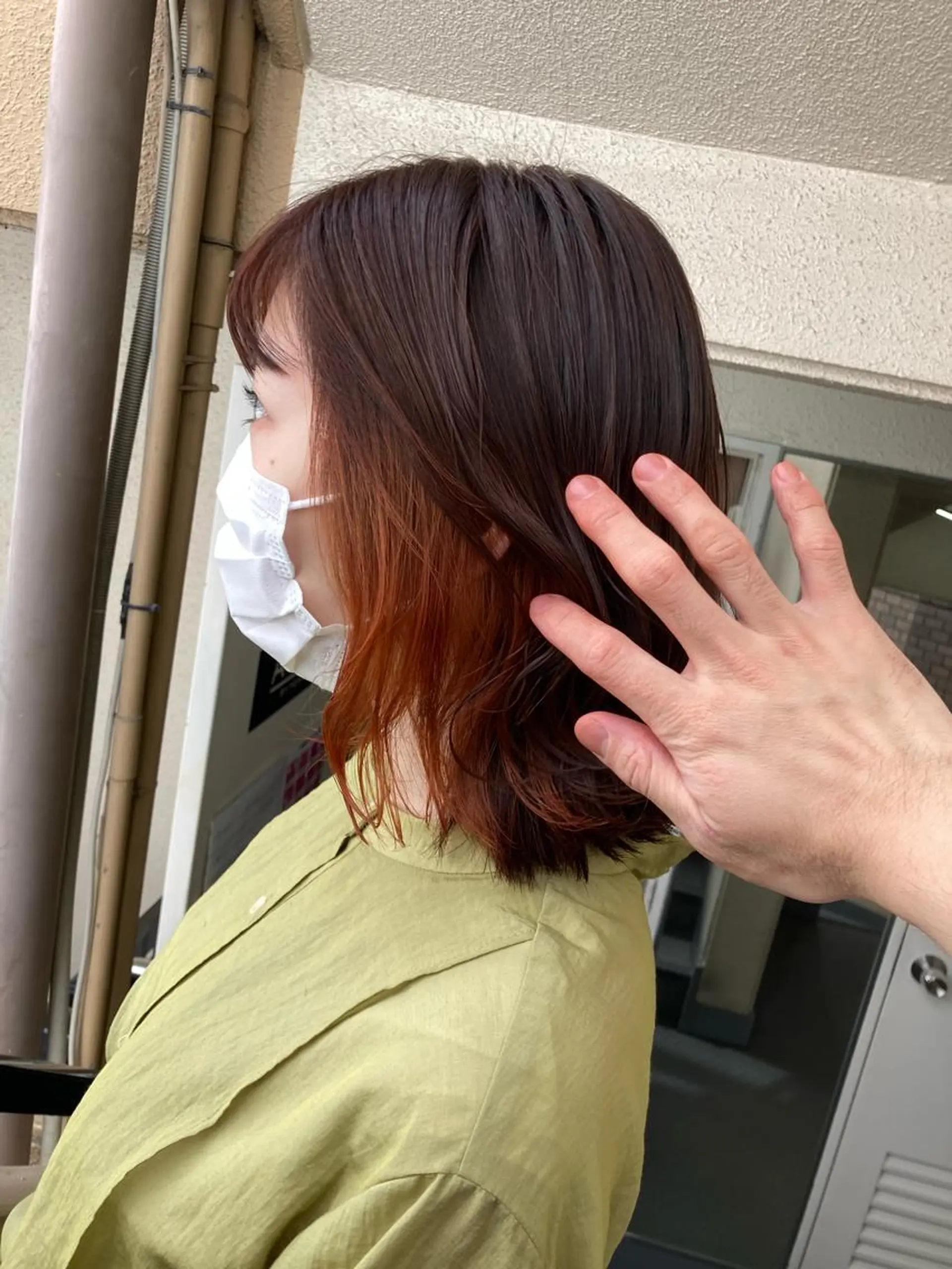 ミディアム カラー オレンジ 🌸髪質改善特化🌸 店長　ゆうやのヘアスタイル