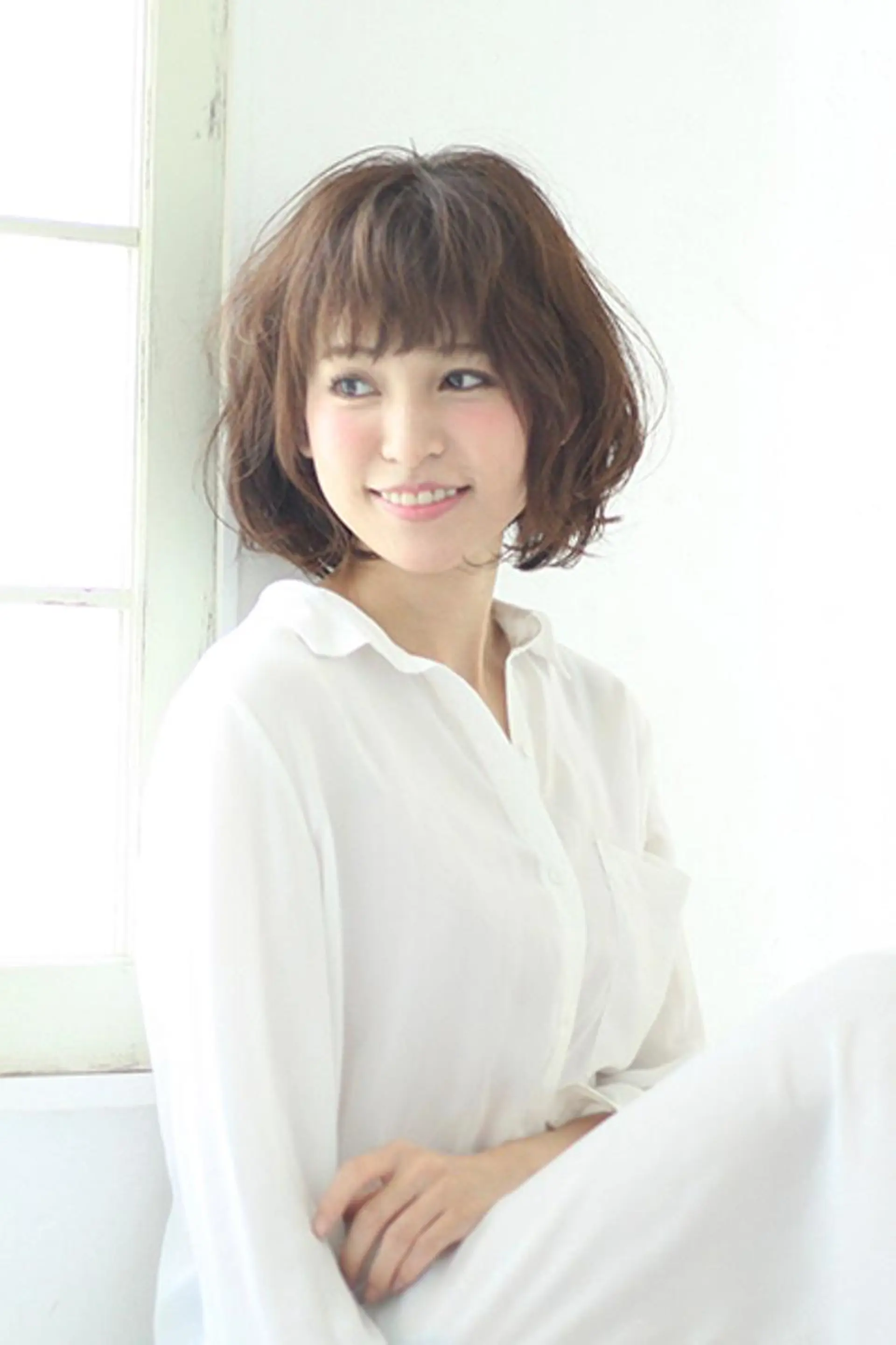 ミディアム ボブ/レイヤー/ nanamiのヘアスタイル