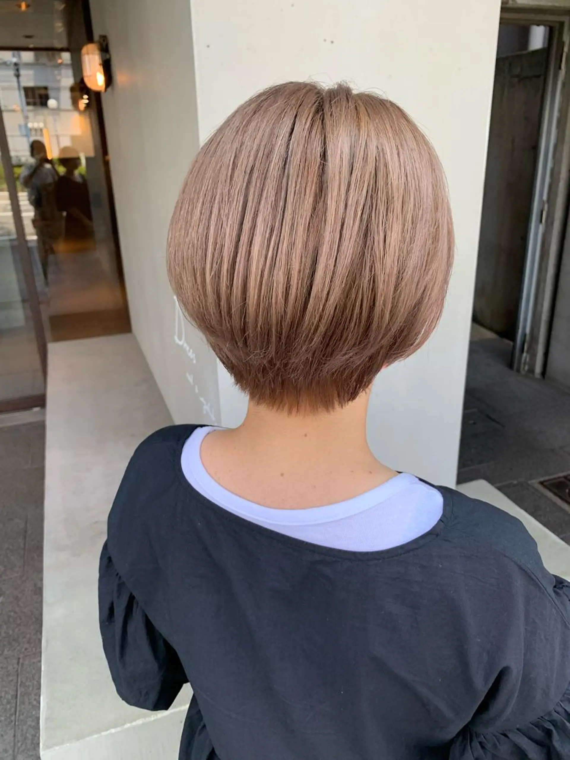 ショート カラー ブリーチ/アレンジ 天満/chihiroのヘアスタイル