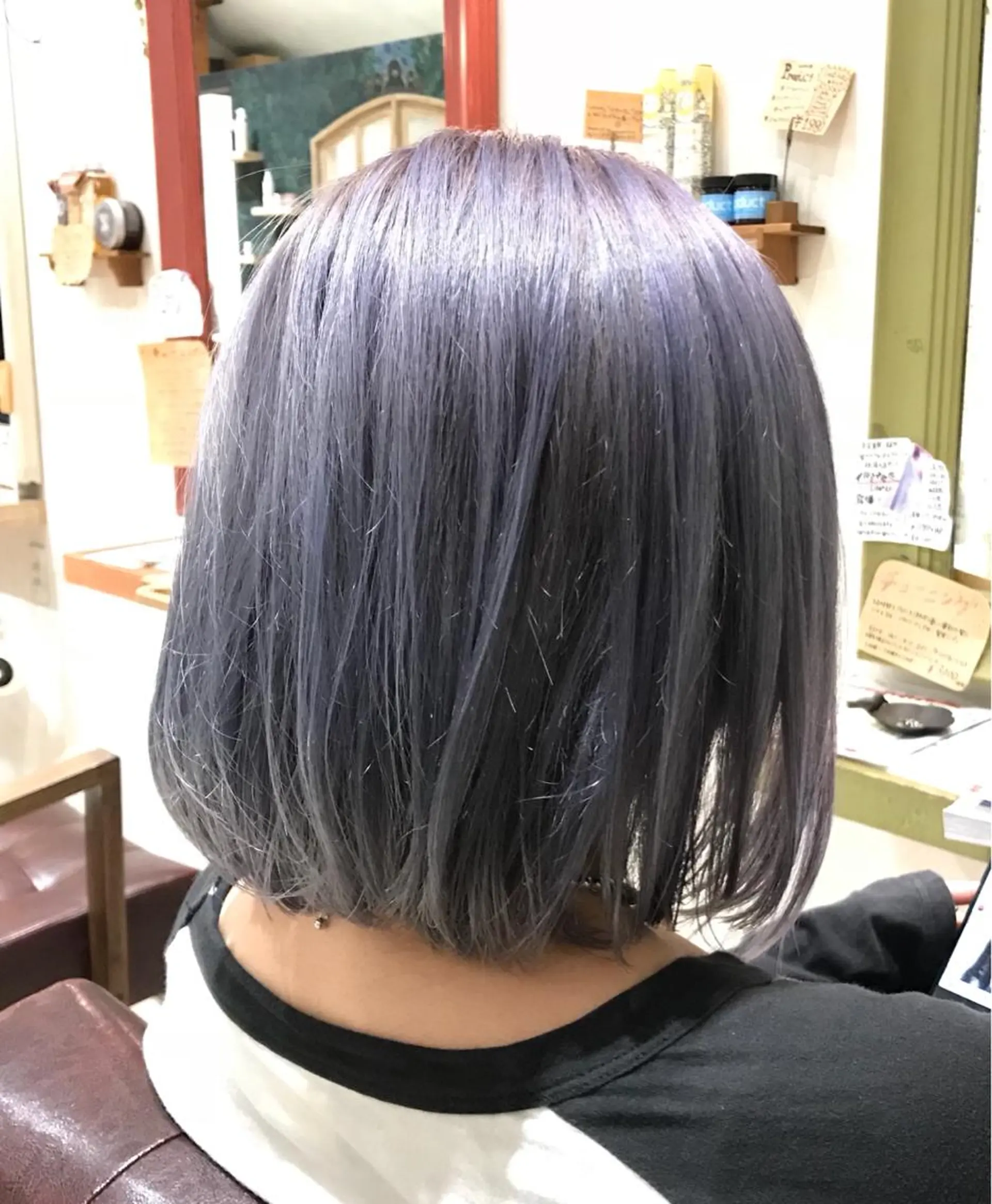 ショート カラー パープルカラー メンズ指名多数!! SiLO 田島のヘアスタイル