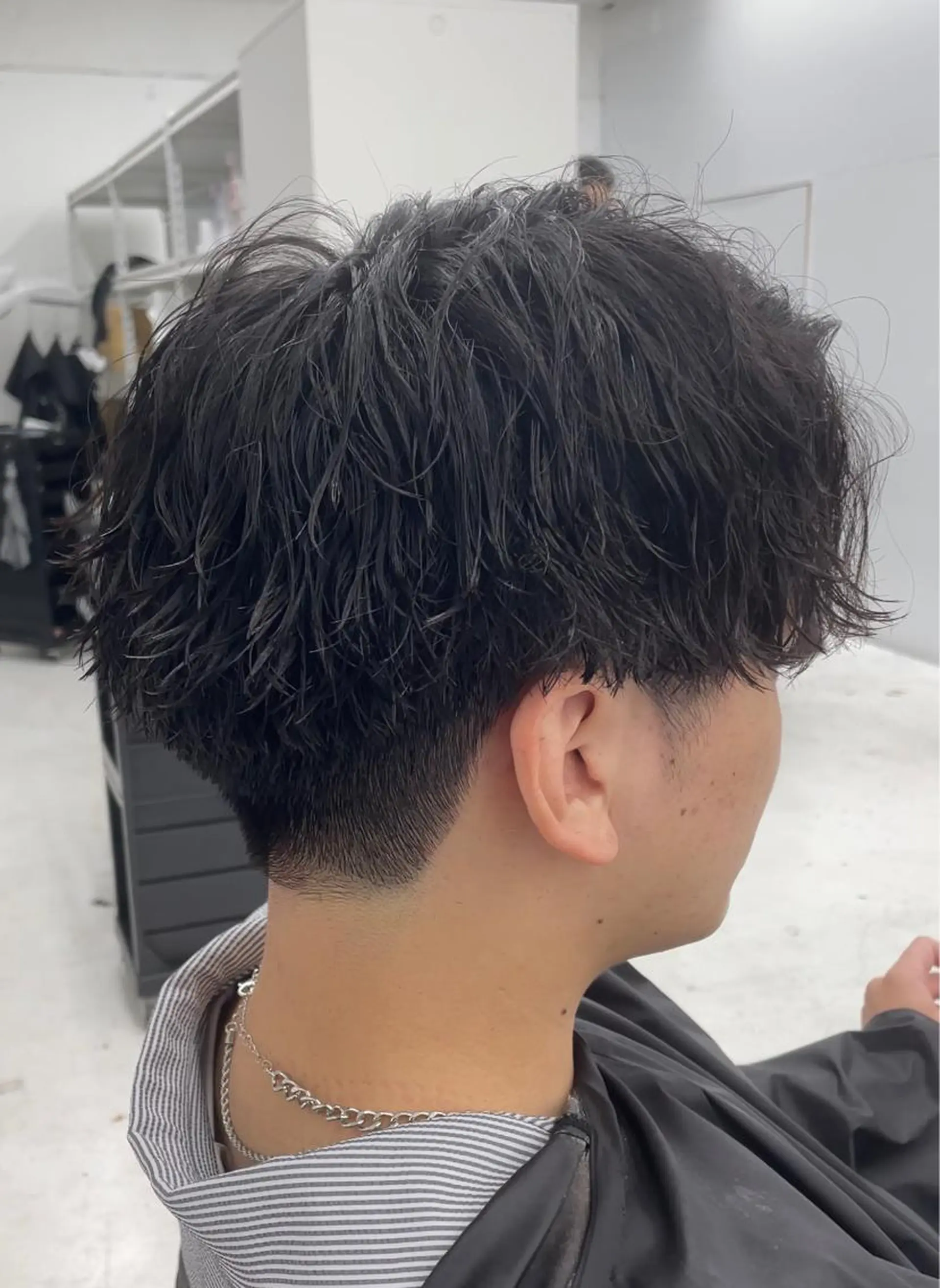 ミディアム パーマ メンズ マッシュ 【柏メンズパーマ職人 】店長　KAZUMAのヘアスタイル