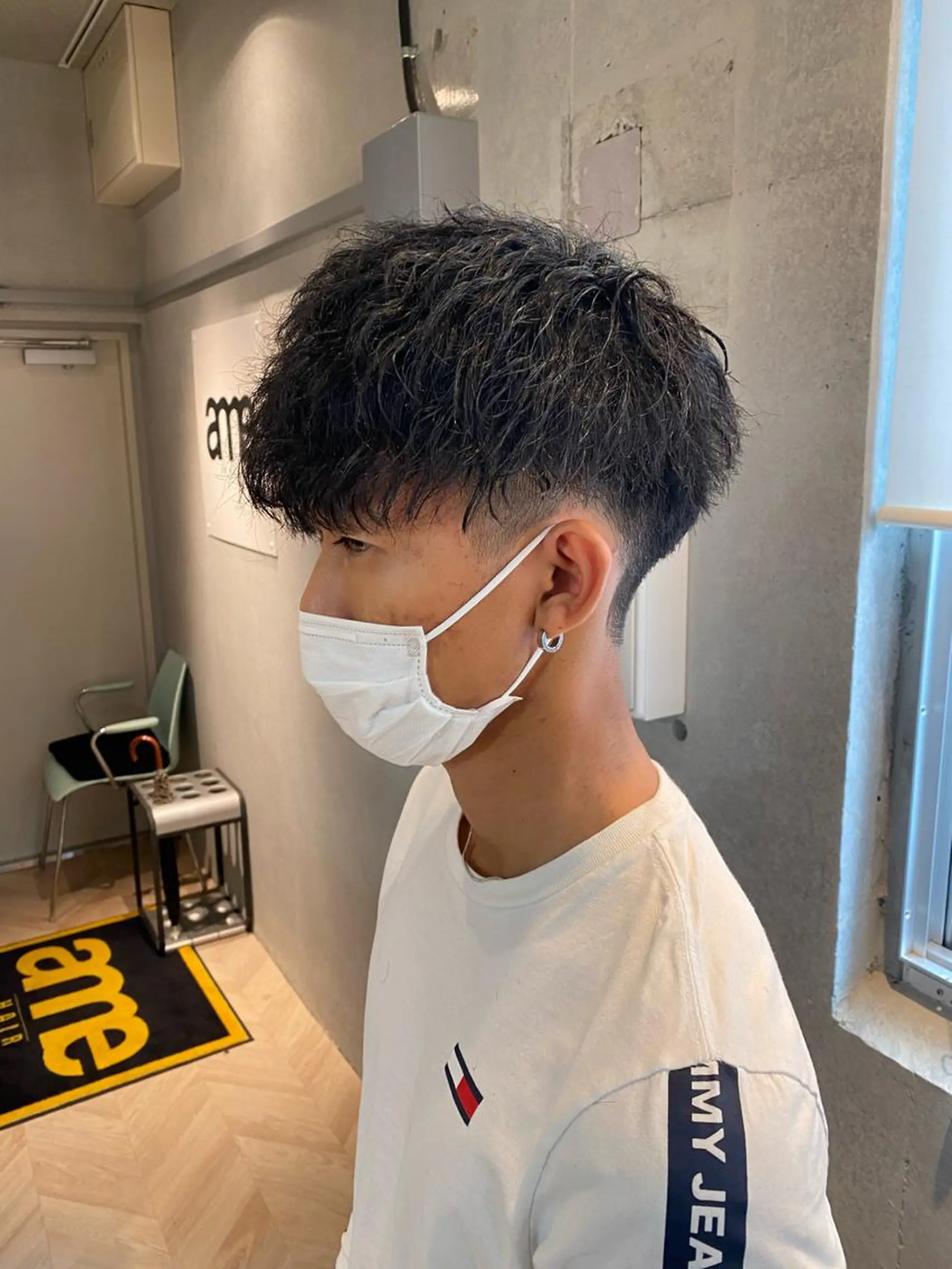 メンズ カット パーマ 西山 恵太郎のヘアスタイル