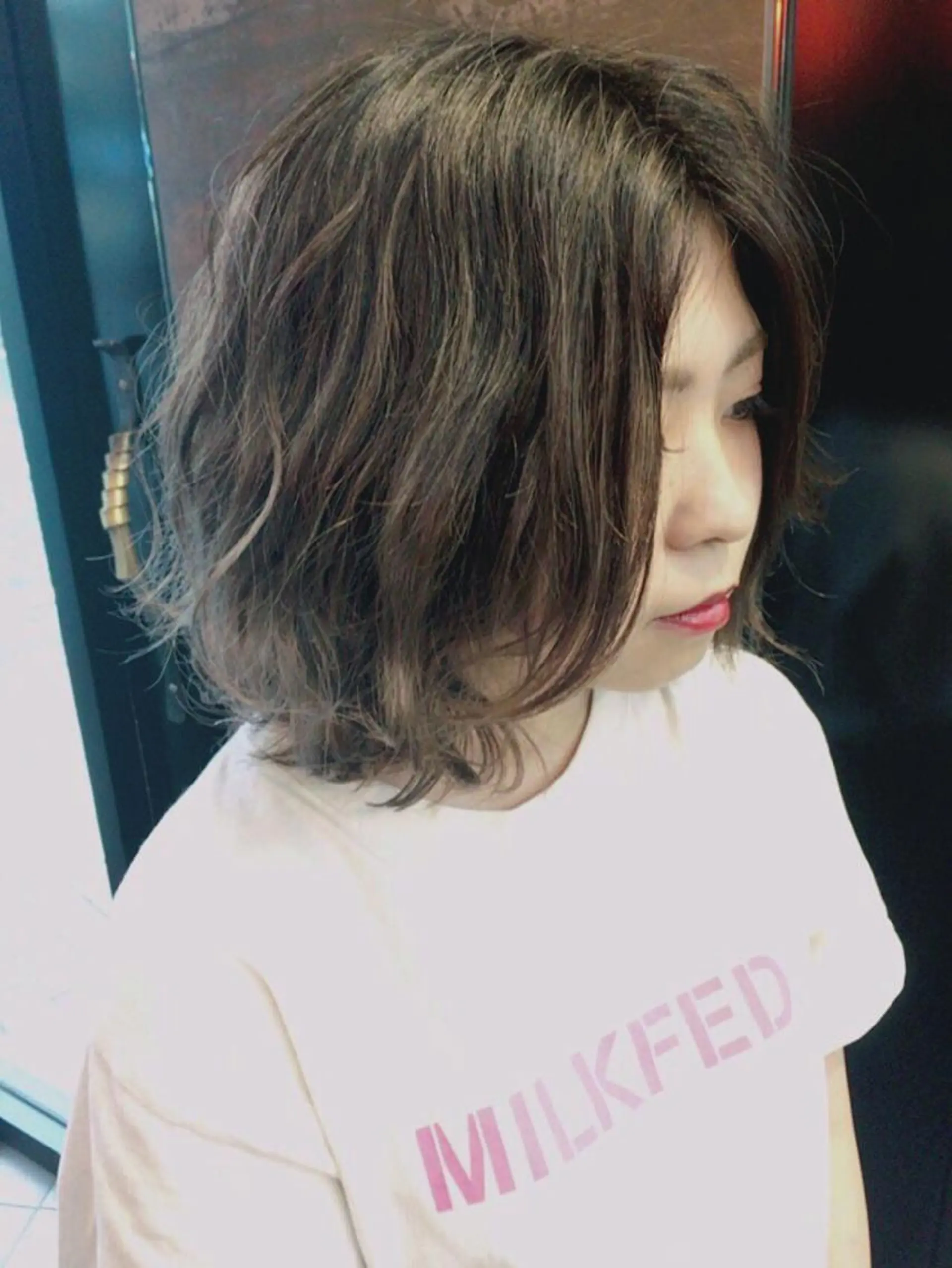 ミディアム カラー ヘアアレンジ 栗林 実莉のネイルデザイン