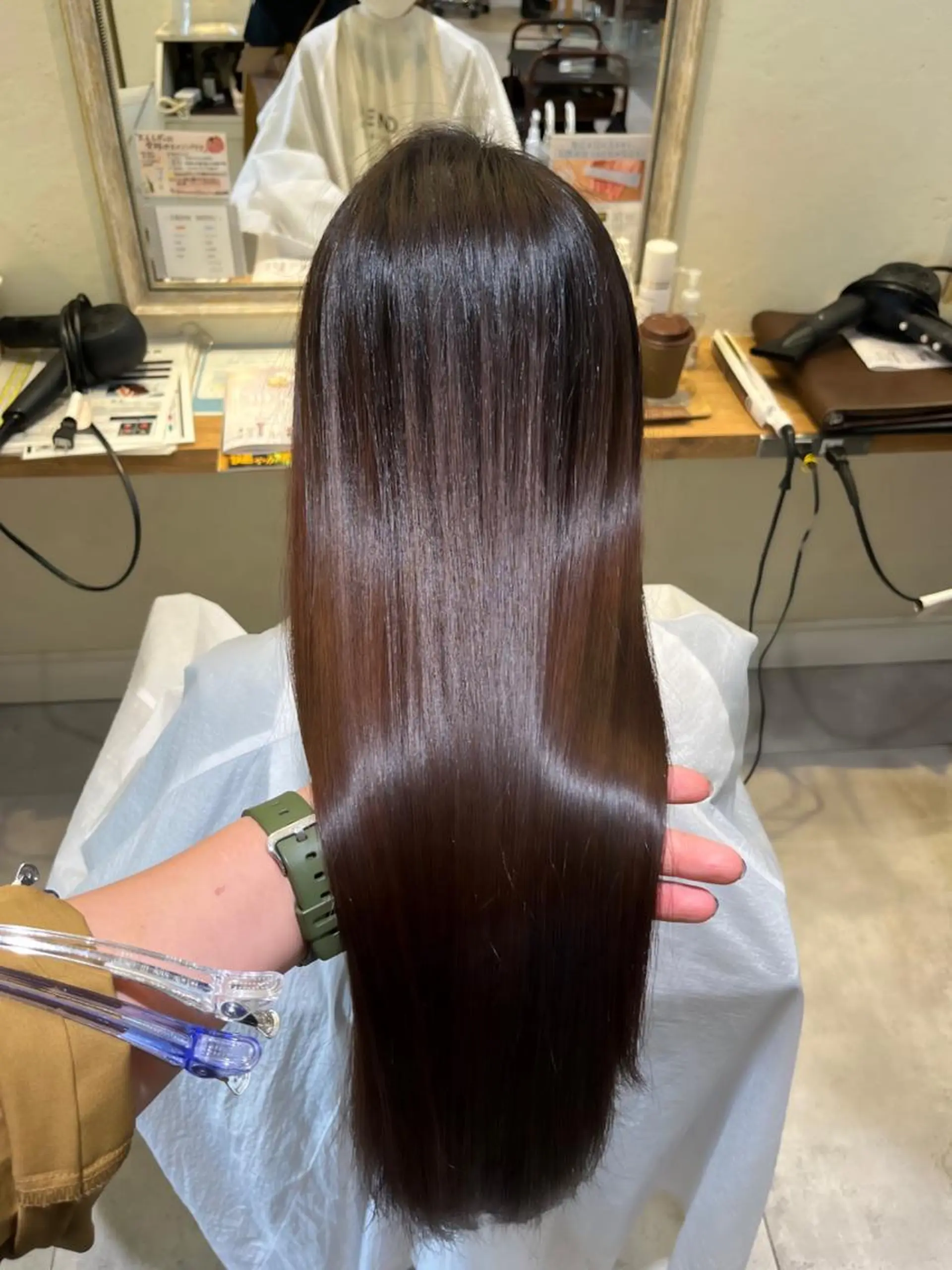 ロング カラー ショートボブ ボブ くびれヘア 髪質改善 ロング BLENDby happiness所属・KAORU/絹髪 /髪質改善/奈良のヘアスタイル