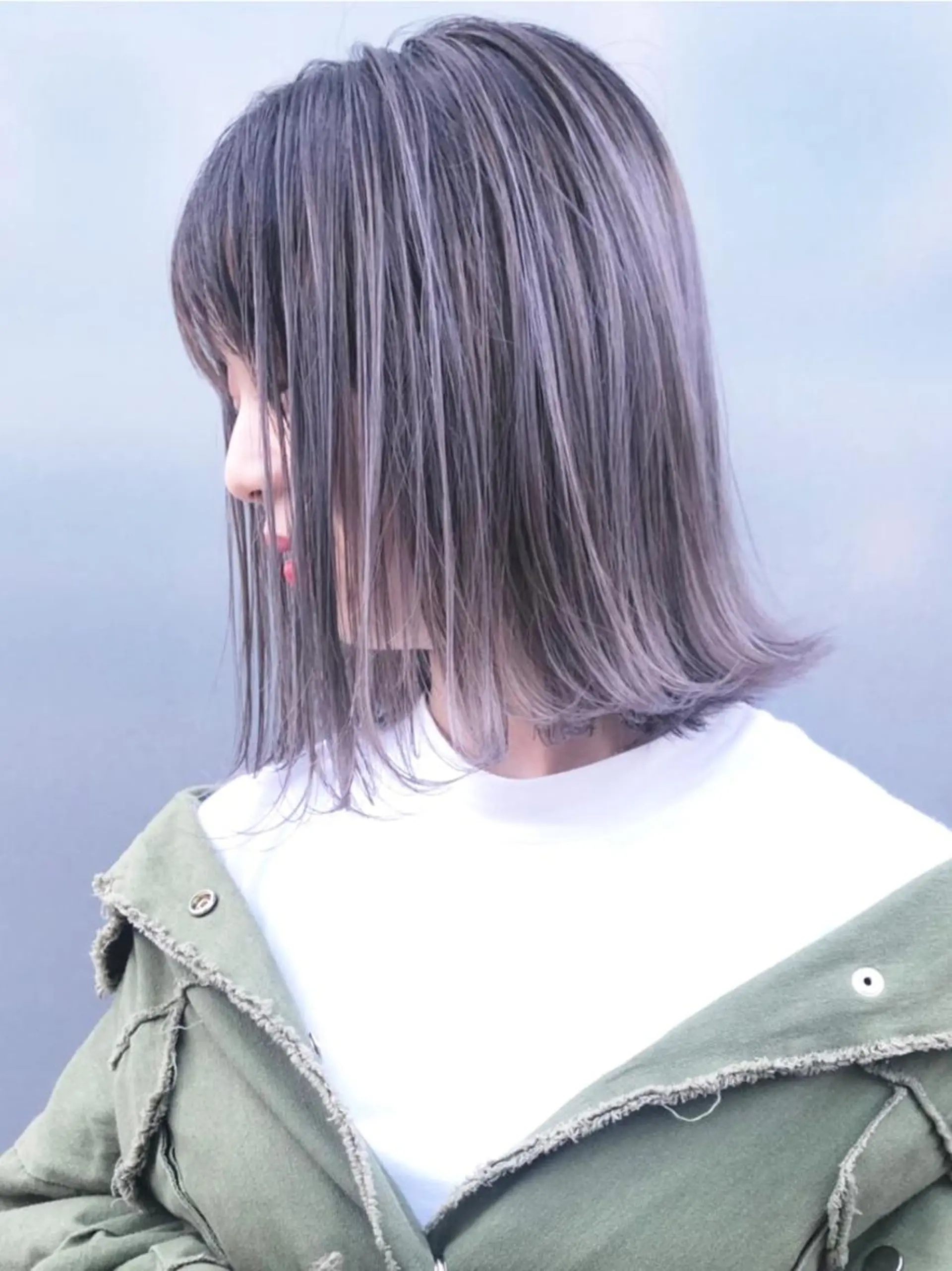 ミディアム カラー パーマ ヘアアレンジ ボブ ITbyALBUM 中野店のヘアスタイル