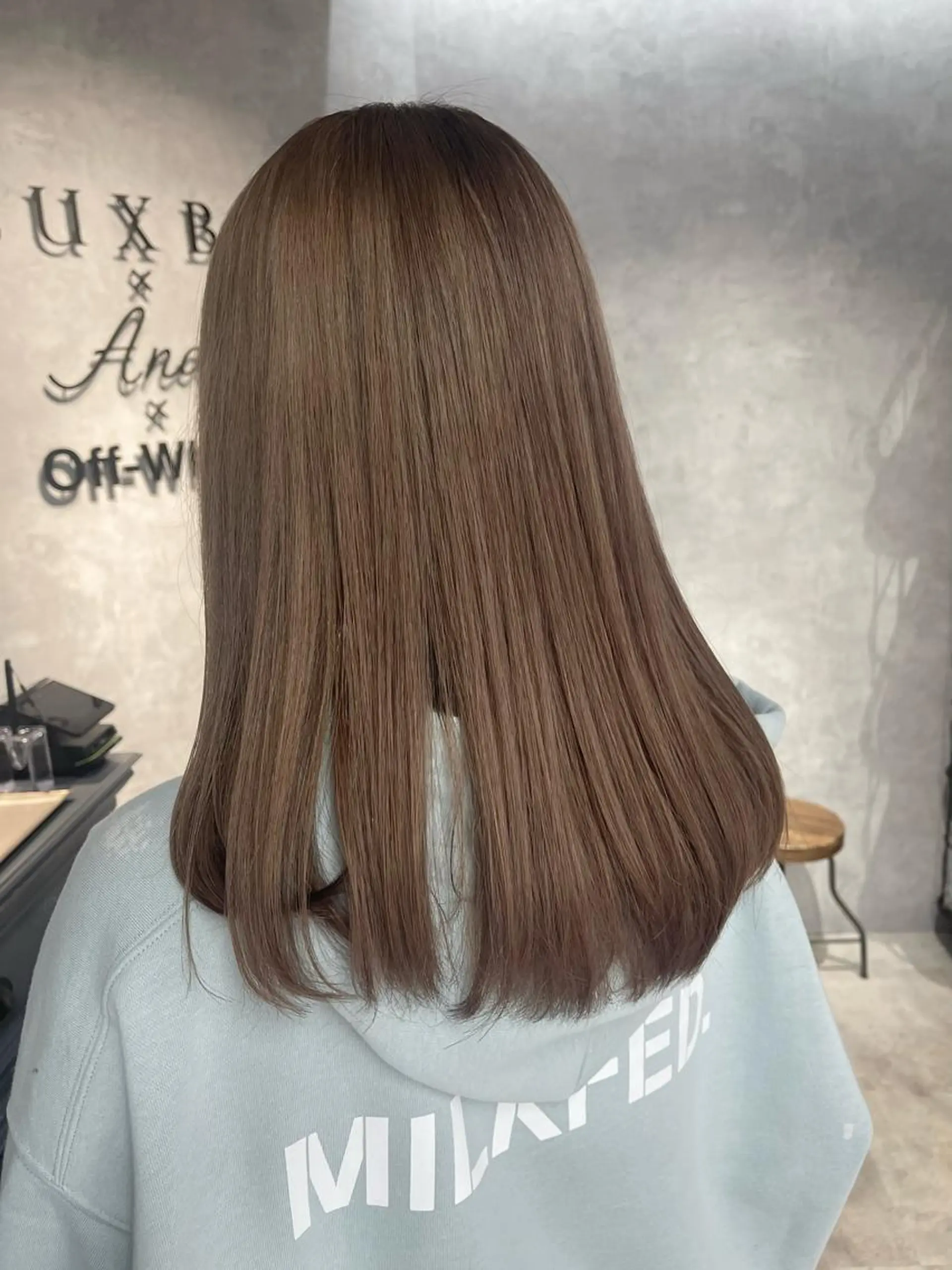 ロング カラー ブリーチ ケアブリーチ ハイライトカラー インナーカラー ハイライト カット ヘアカラー 福西 洋斗のヘアスタイル