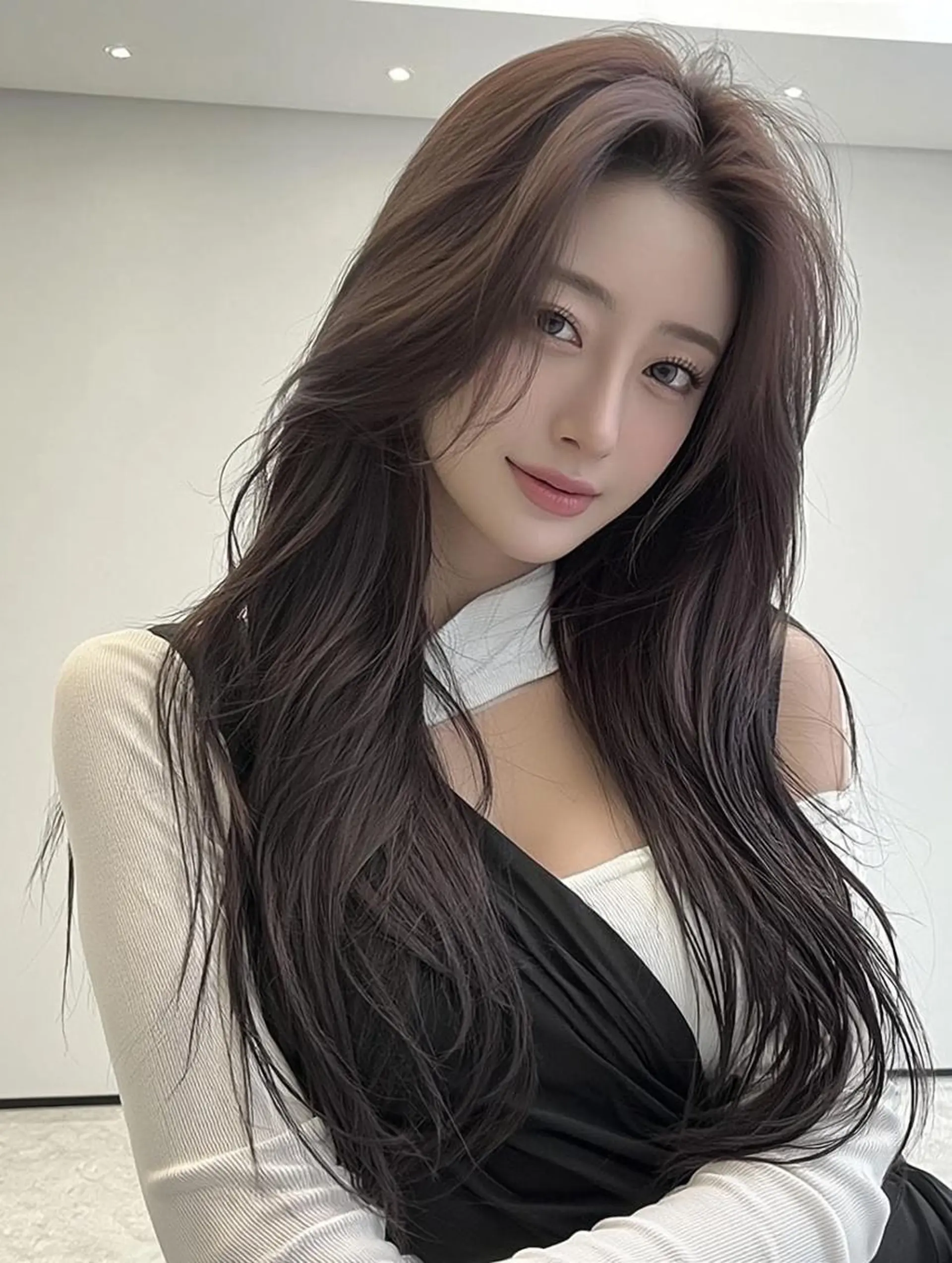 ロング カラー カット ヘアカラー FOCUS JAPANのヘアスタイル