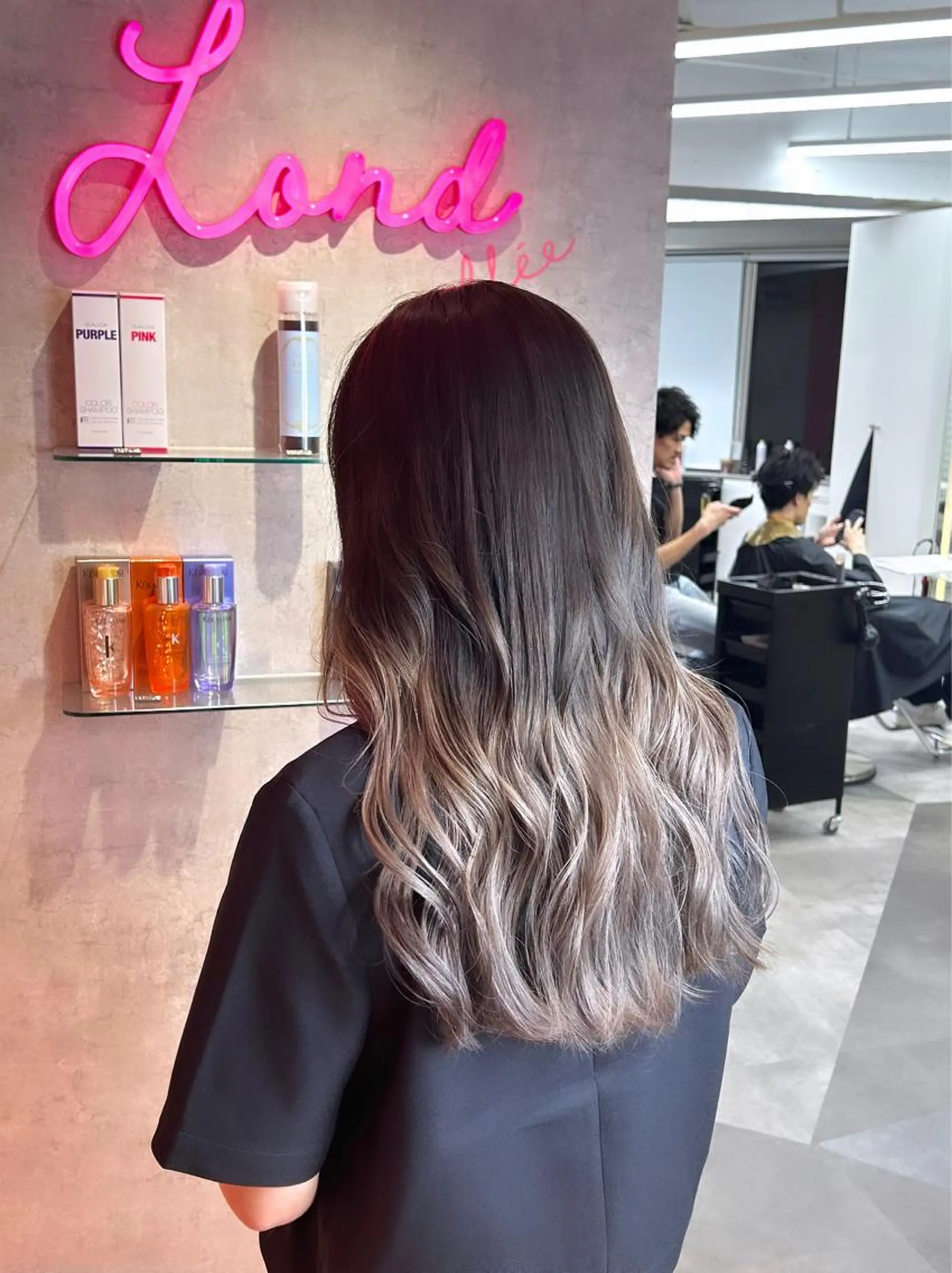 カラー 莉乃/縮毛矯正/髪質 改善/艶カラーのヘアスタイル