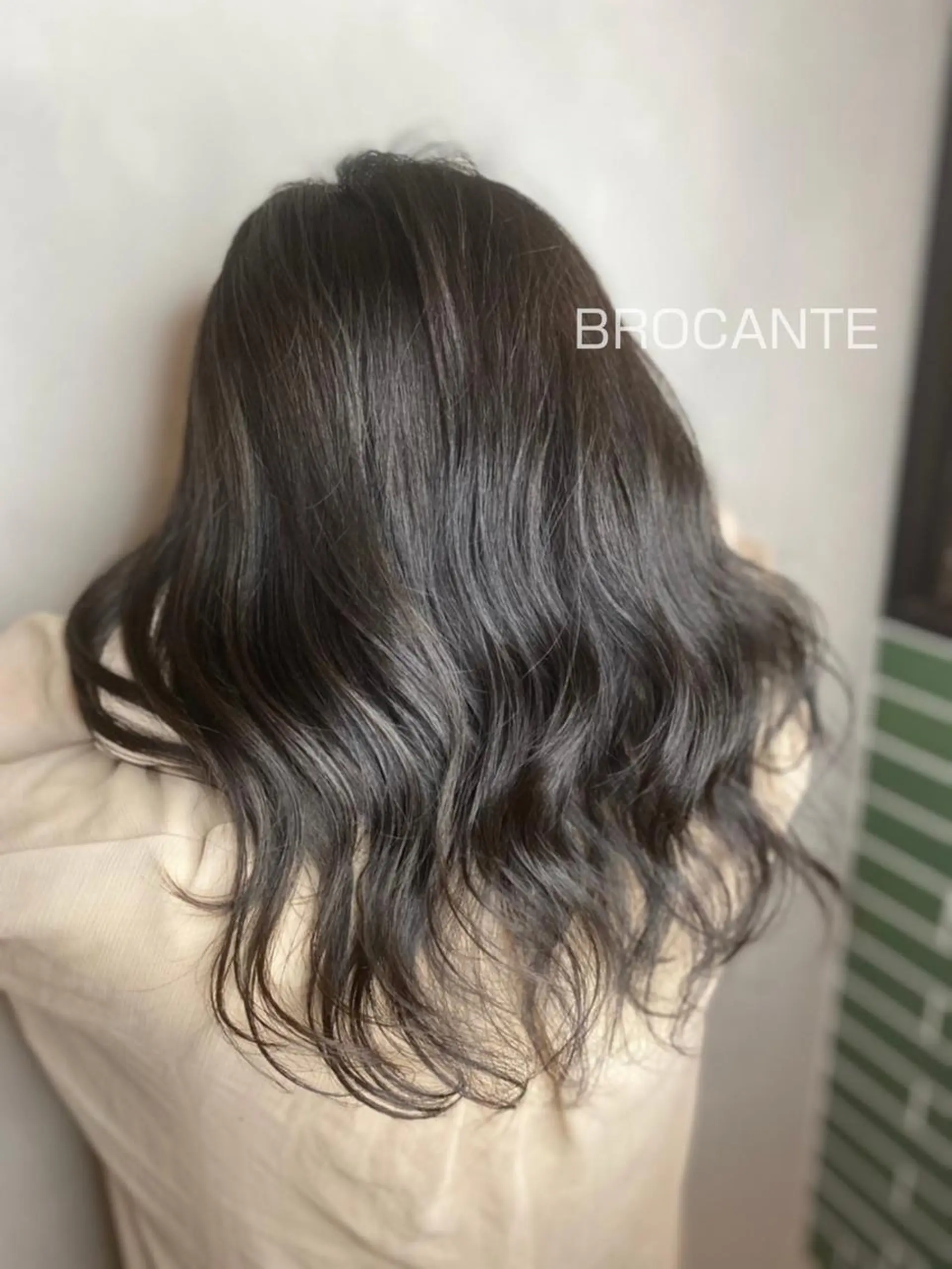 ロング カラー アディクシーカラー アッシュ 黒髪 透明感カラー シルバー カット ヘアカラー トリートメント BROCANTE立川 karasawa.nのヘアスタイル