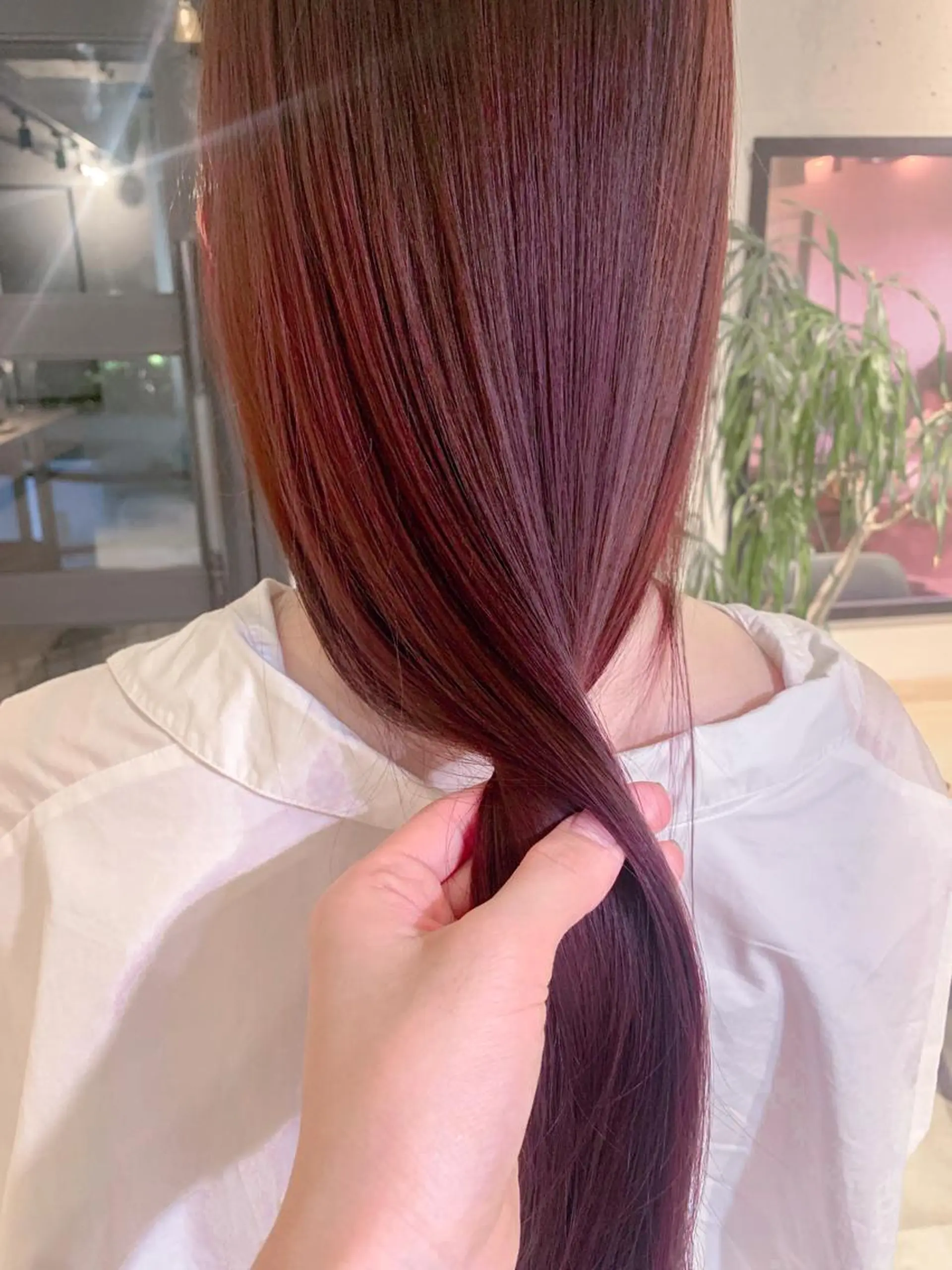 ロング カラー ヘアアレンジ ヘアカラー トリートメント yuka .のヘアスタイル