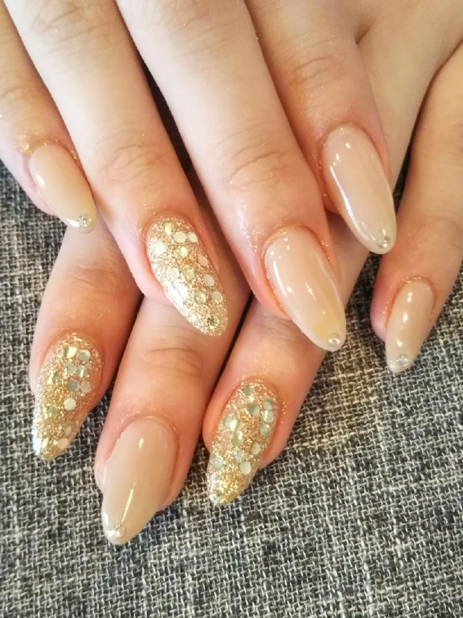 ネイル キラキラネイル シンプルネイル ハンドネイル private salon mieのネイルデザイン