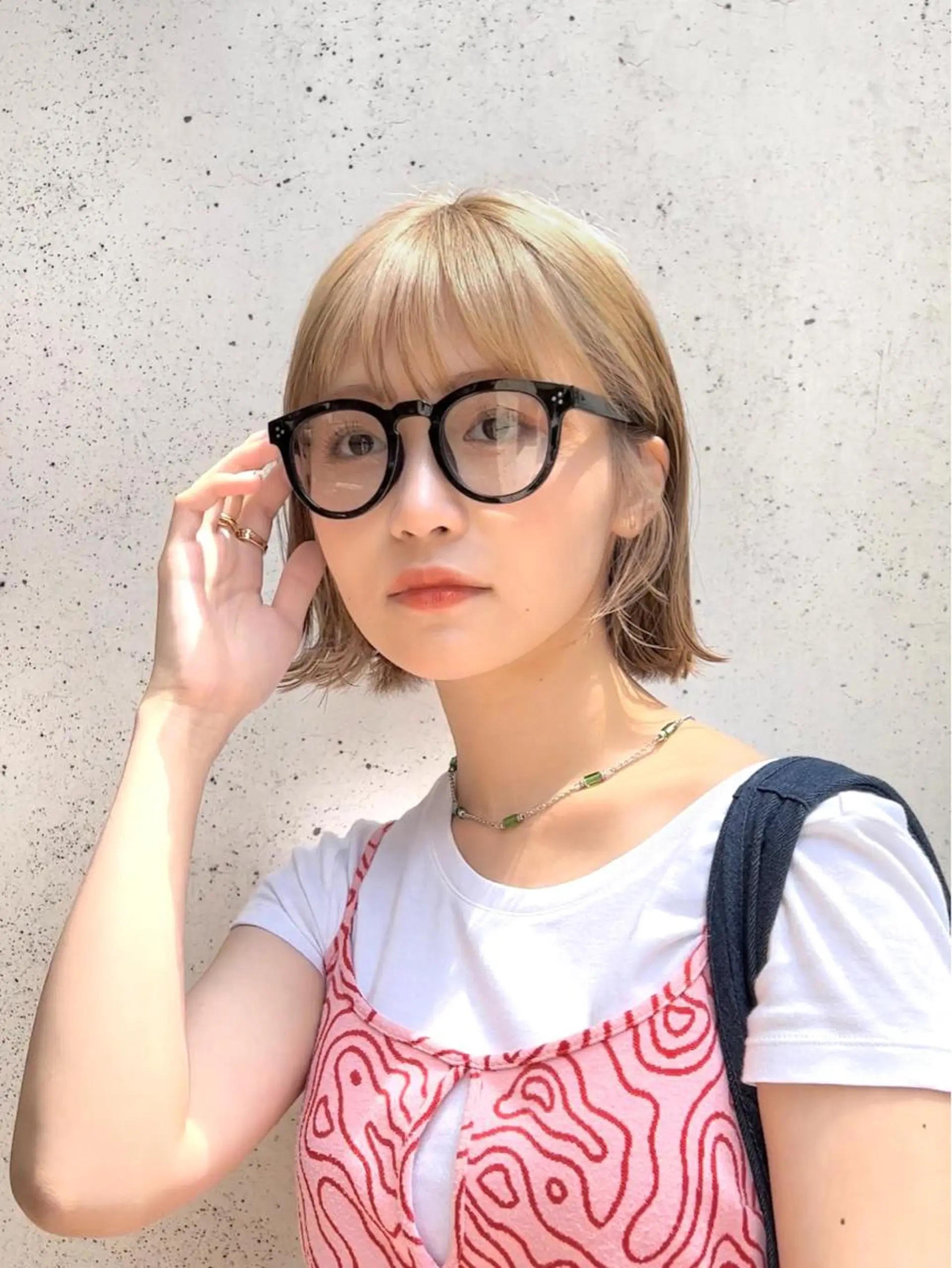 ショート カラー パーマ ヘアアレンジ ベージュカラー ブリーチ ケアブリーチ 透明感カラー ダブルカラー レイヤーカット/ボブ /縮毛矯正✨大輝のヘアスタイル