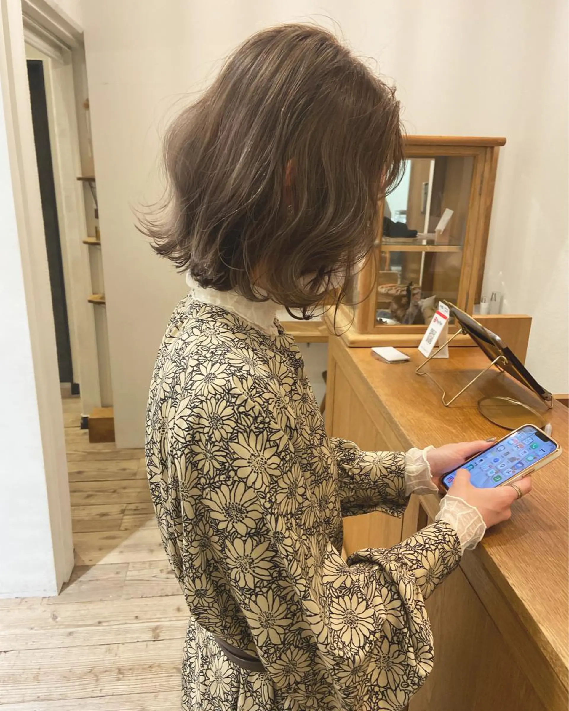 ミディアム カラー ショート/ボブ /パーマ🌿柏原良亮のヘアスタイル