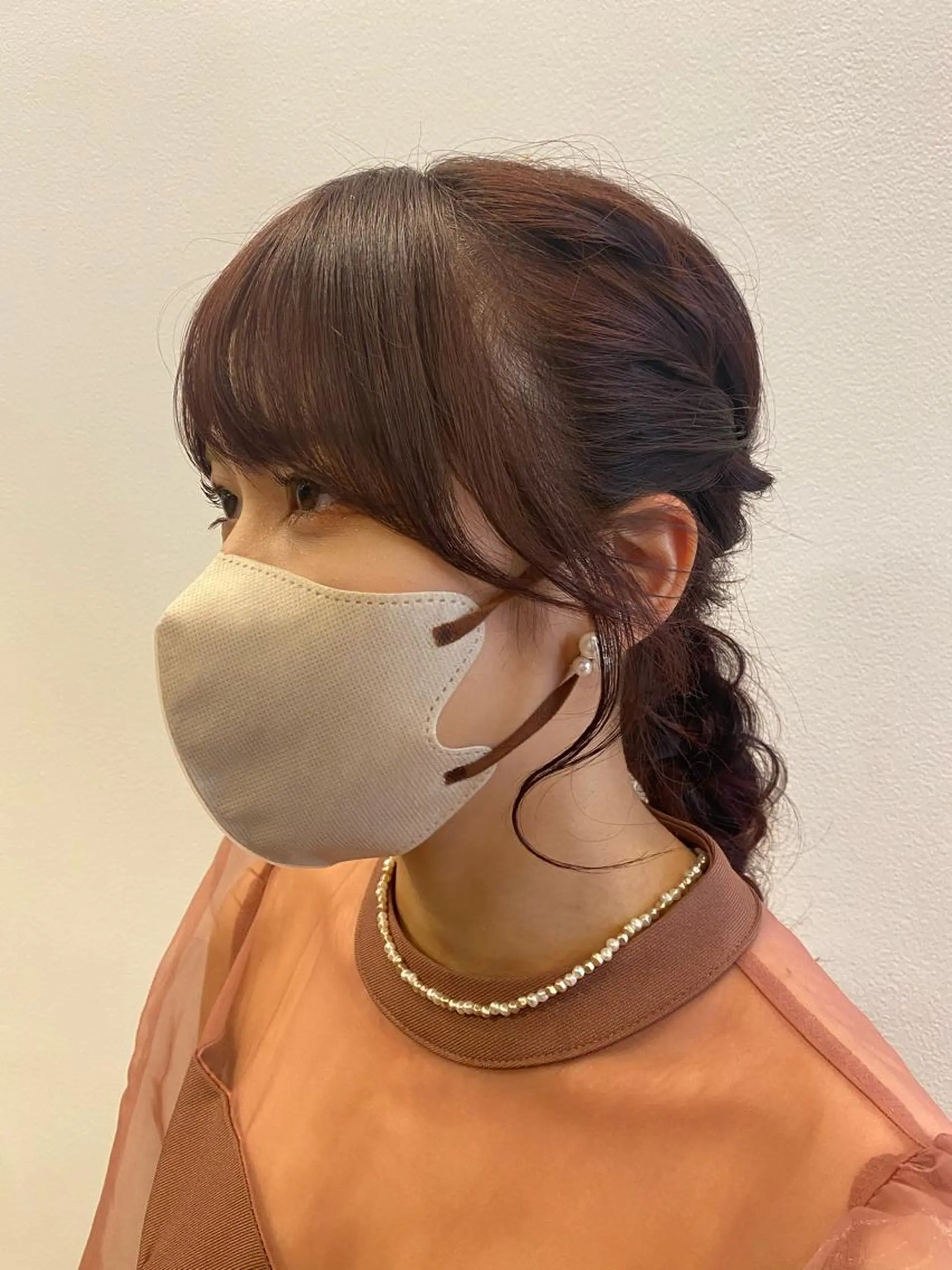 セミロング カラー 顔周りカット カット ヘアカラー トリートメント 市川 博紀 店長のヘアスタイル