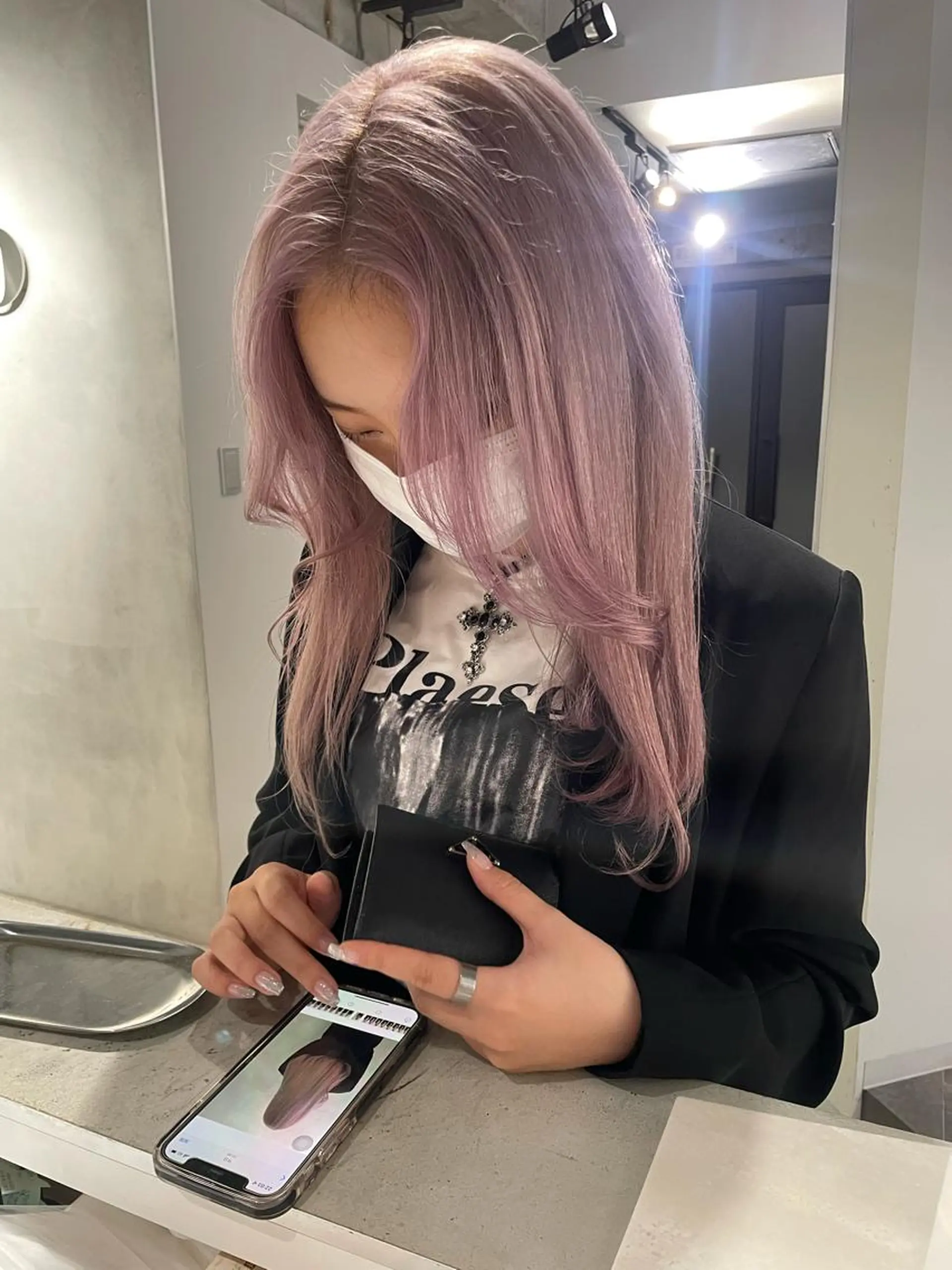 セミロング カラー ブリーチ LINDO TOKYO所属・心斎橋/ブリーチ minamiのヘアスタイル