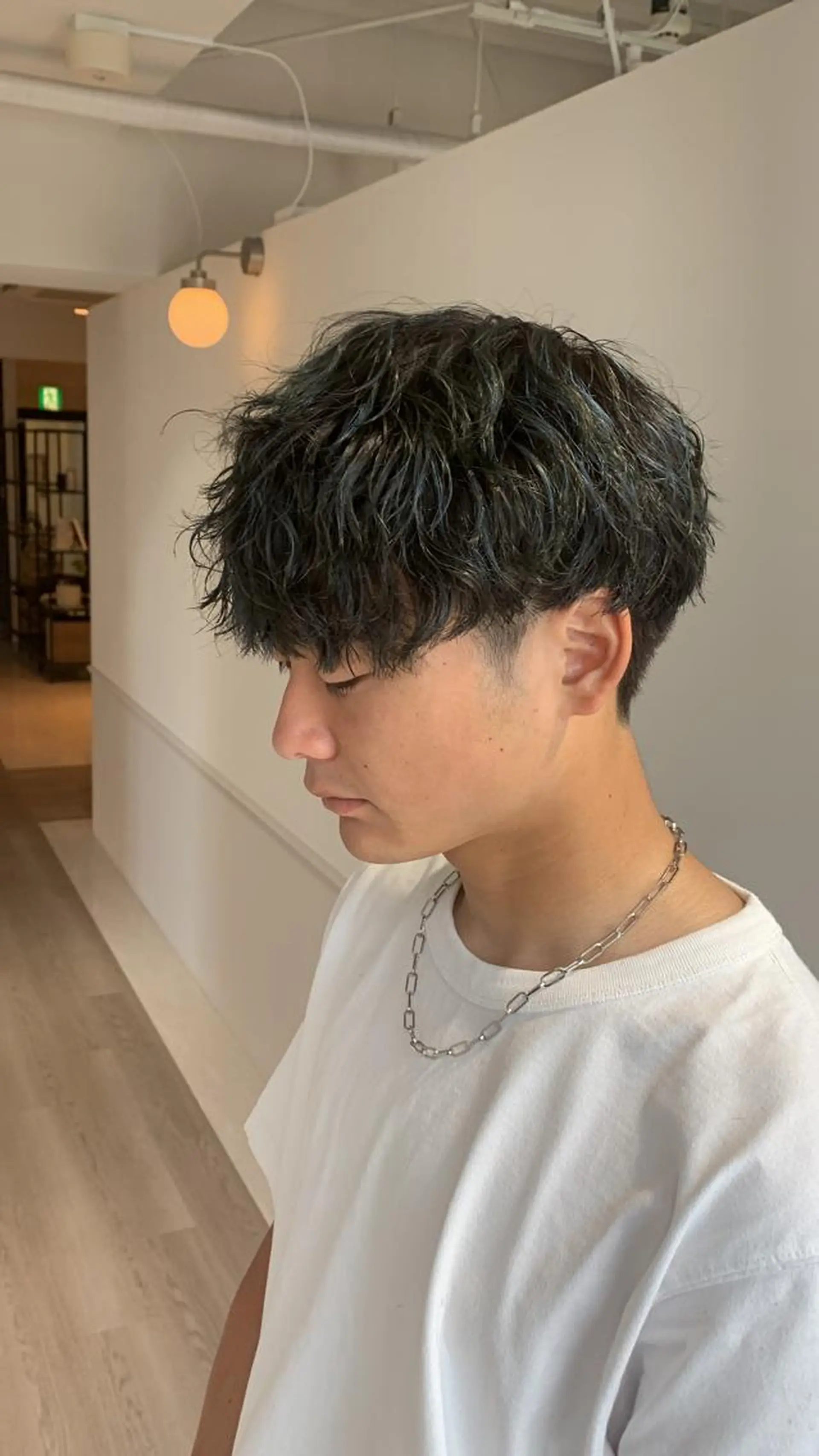 ショート ハイライト カット ヘアカラー パーマ 大人男髪/メンズ パーマ/hiroのヘアスタイル