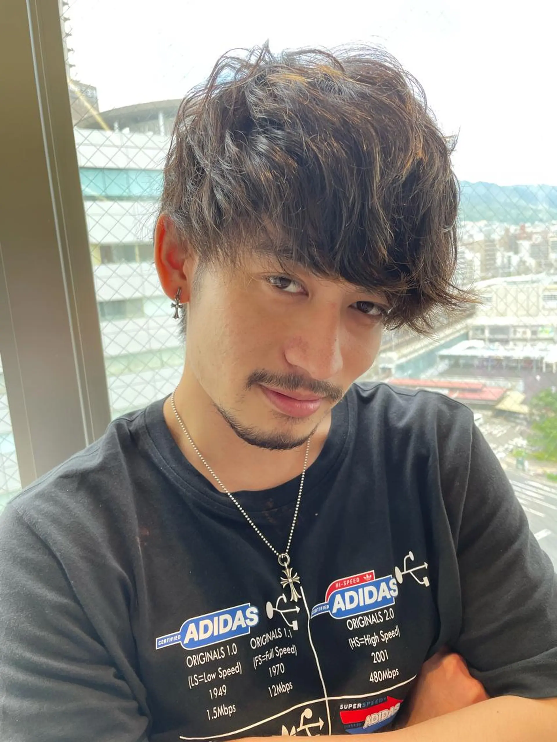 メンズ マッシュ メンズパーマ カット パーマ トリートメント 島本 燎のヘアスタイル