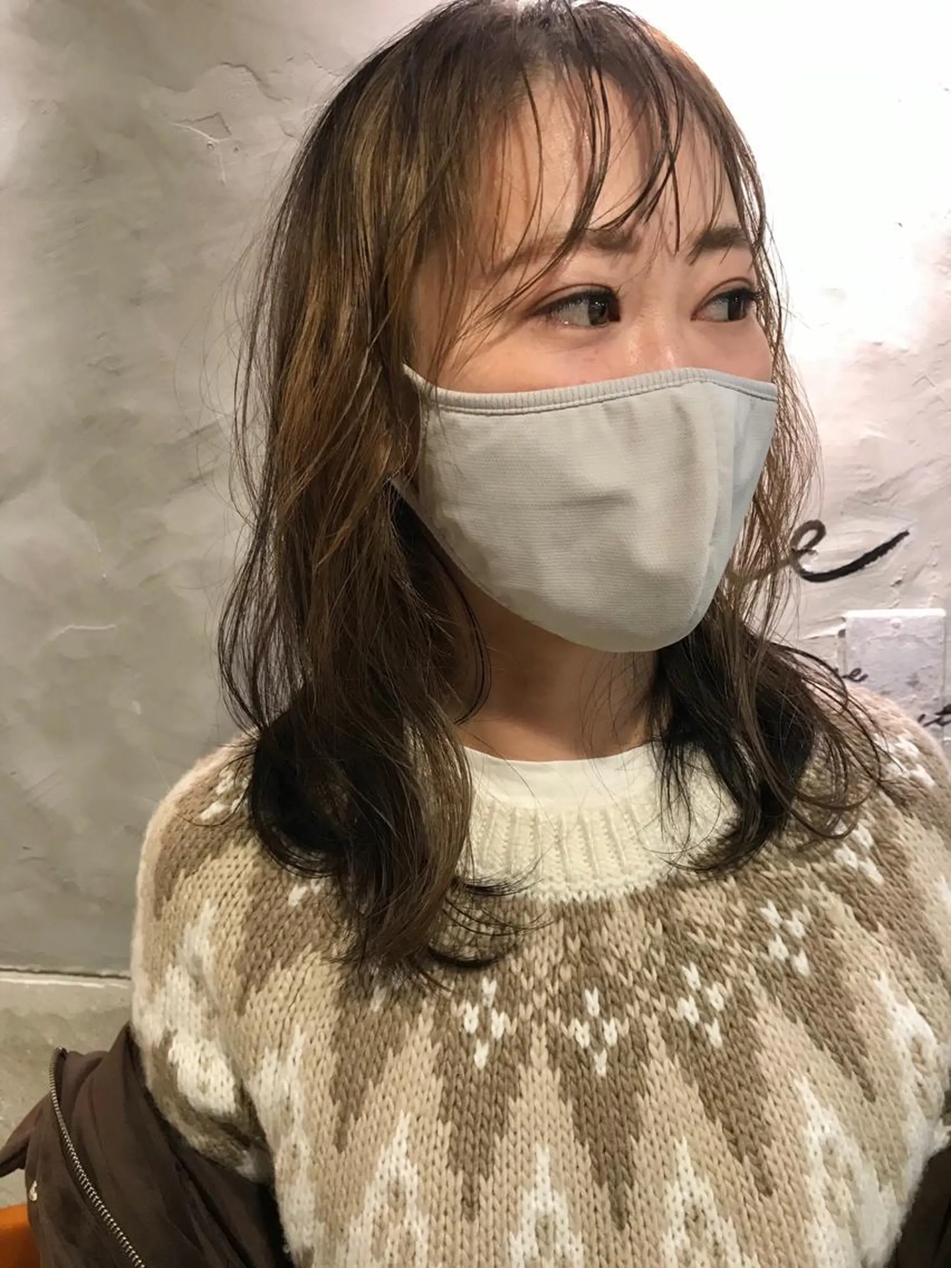 セミロング カット ヘアカラー トリートメント さの あやねのヘアスタイル