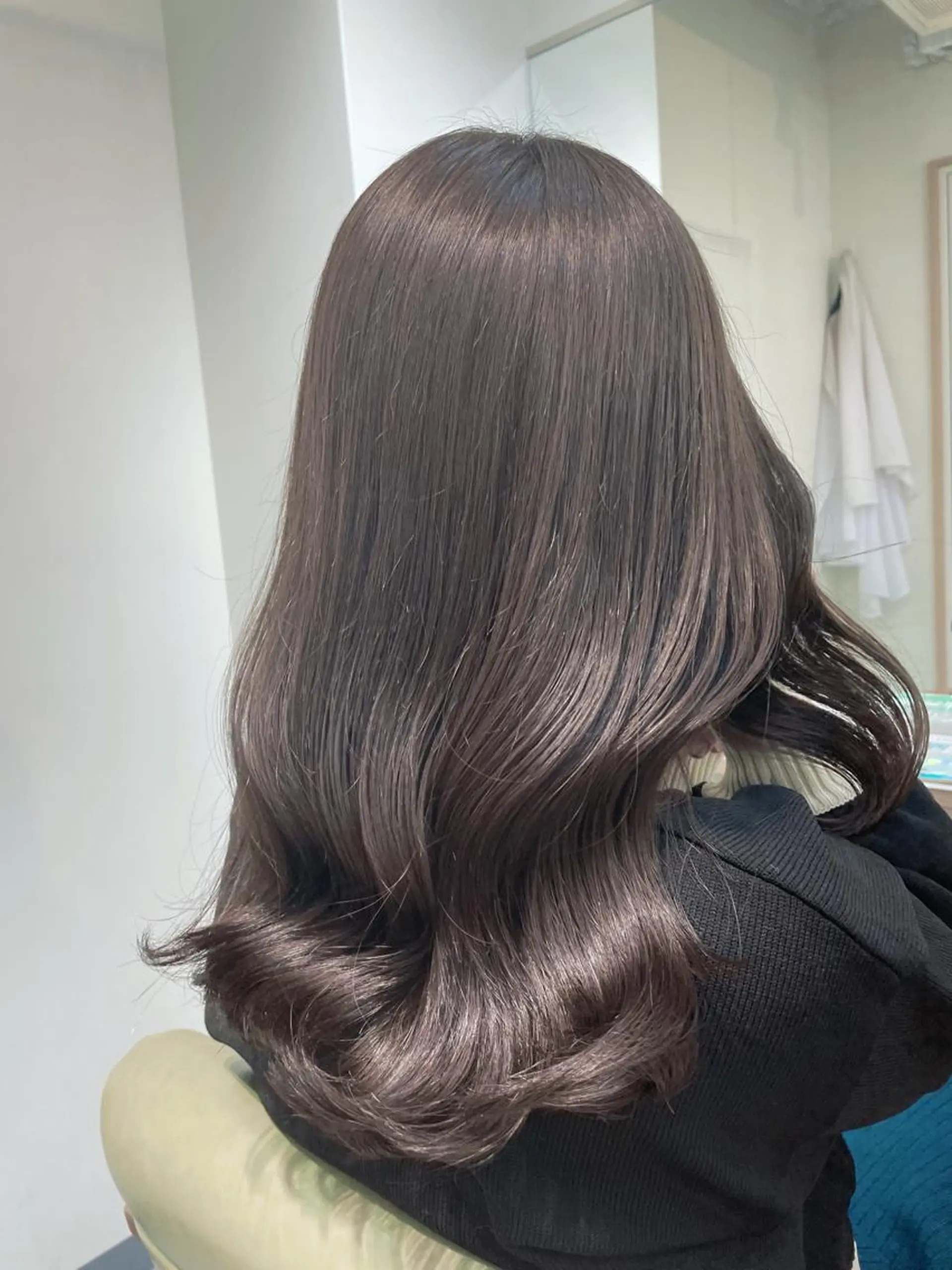 セミロング ヘアカラー 韓国レイヤー 船橋 徒歩5分/小川友美のヘアスタイル