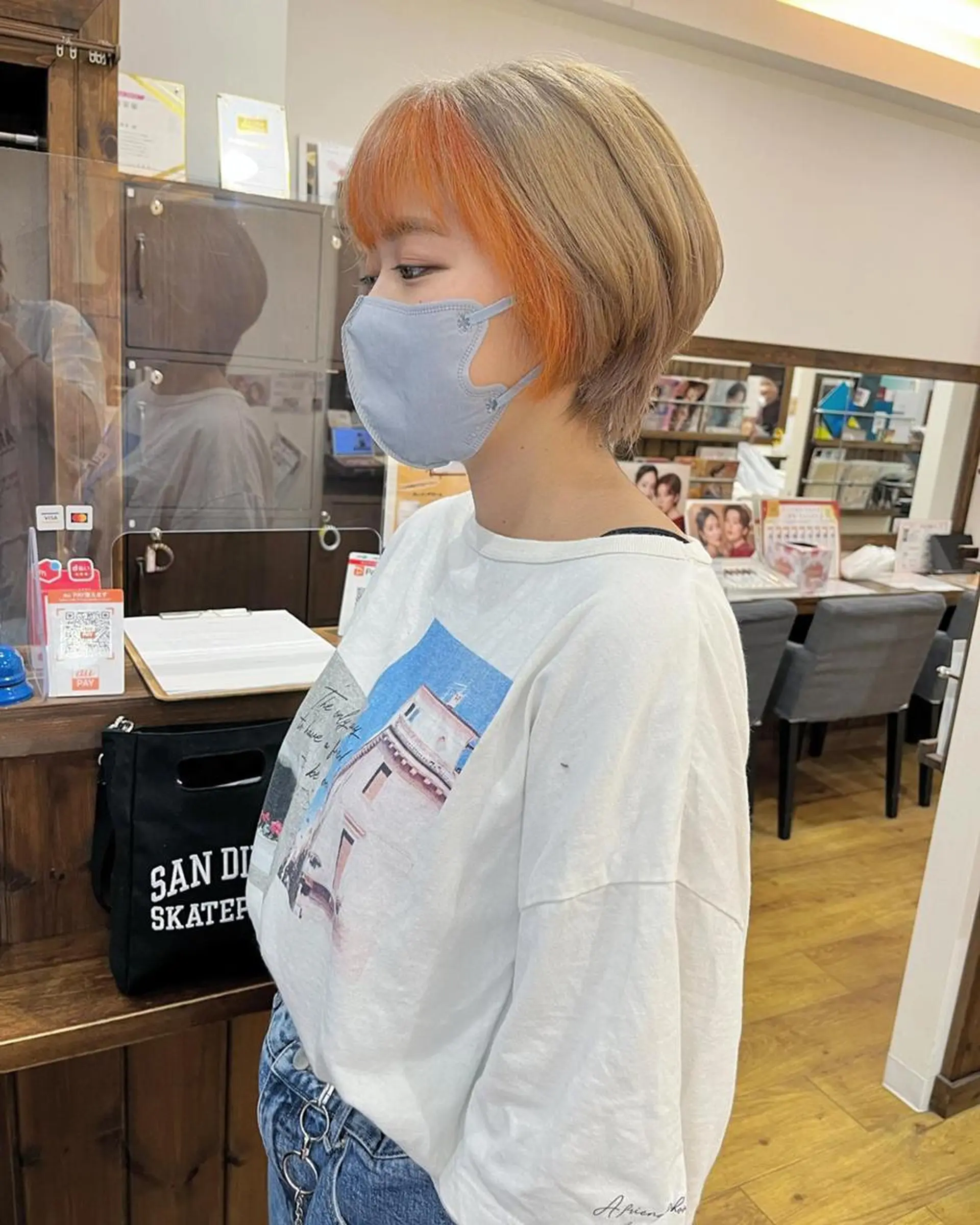 カラー アディクシーカラー アッシュ ブリーチ ダブルカラー グラデーションカラー 🌈ハイトーン/ ワタル🌈のヘアスタイル