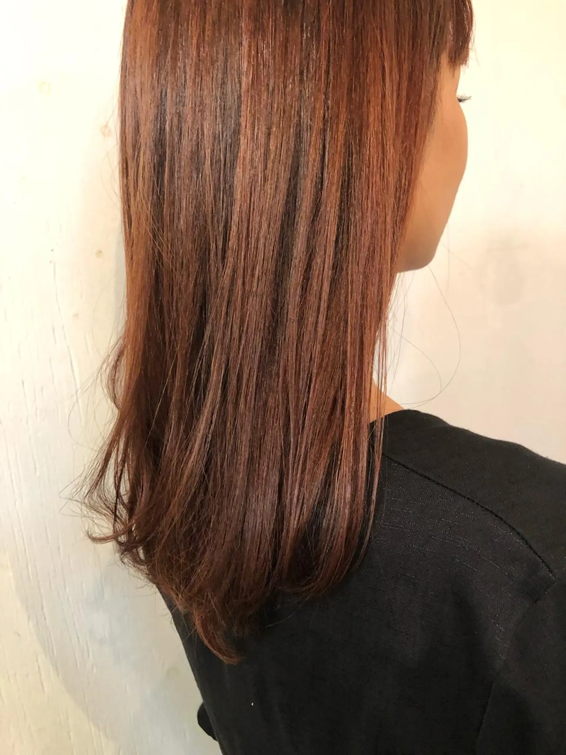 セミロング カラー ブラウンカラー ピンクカラー ピンクブラウン トリートメント カット ヘアカラー トリートメント デザインカット🎨 ボブ🫟おざきのヘアスタイル