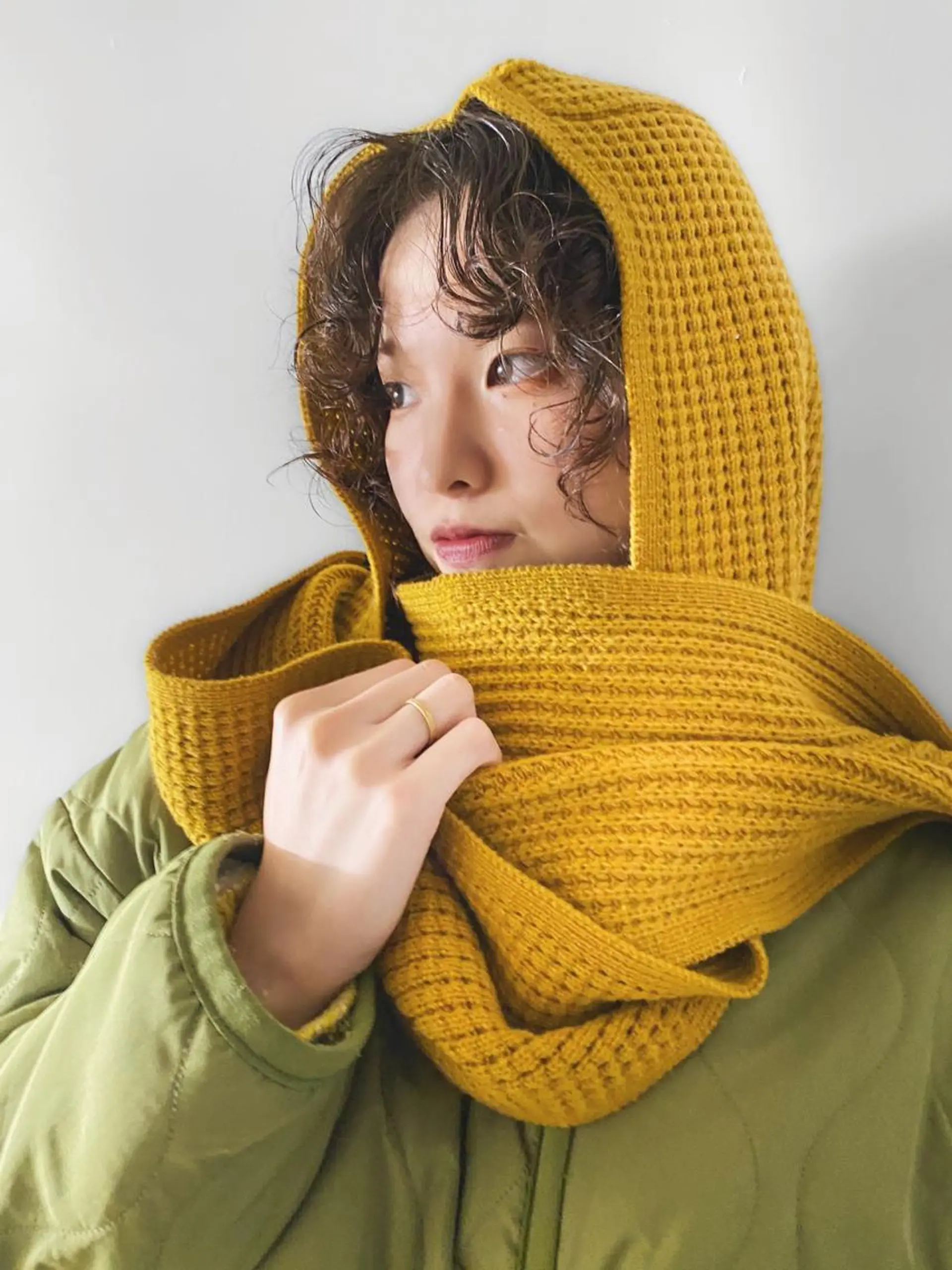 ミディアム パーマ カット パーマ レイヤー/パーマ /ウルフ/nabeのヘアスタイル