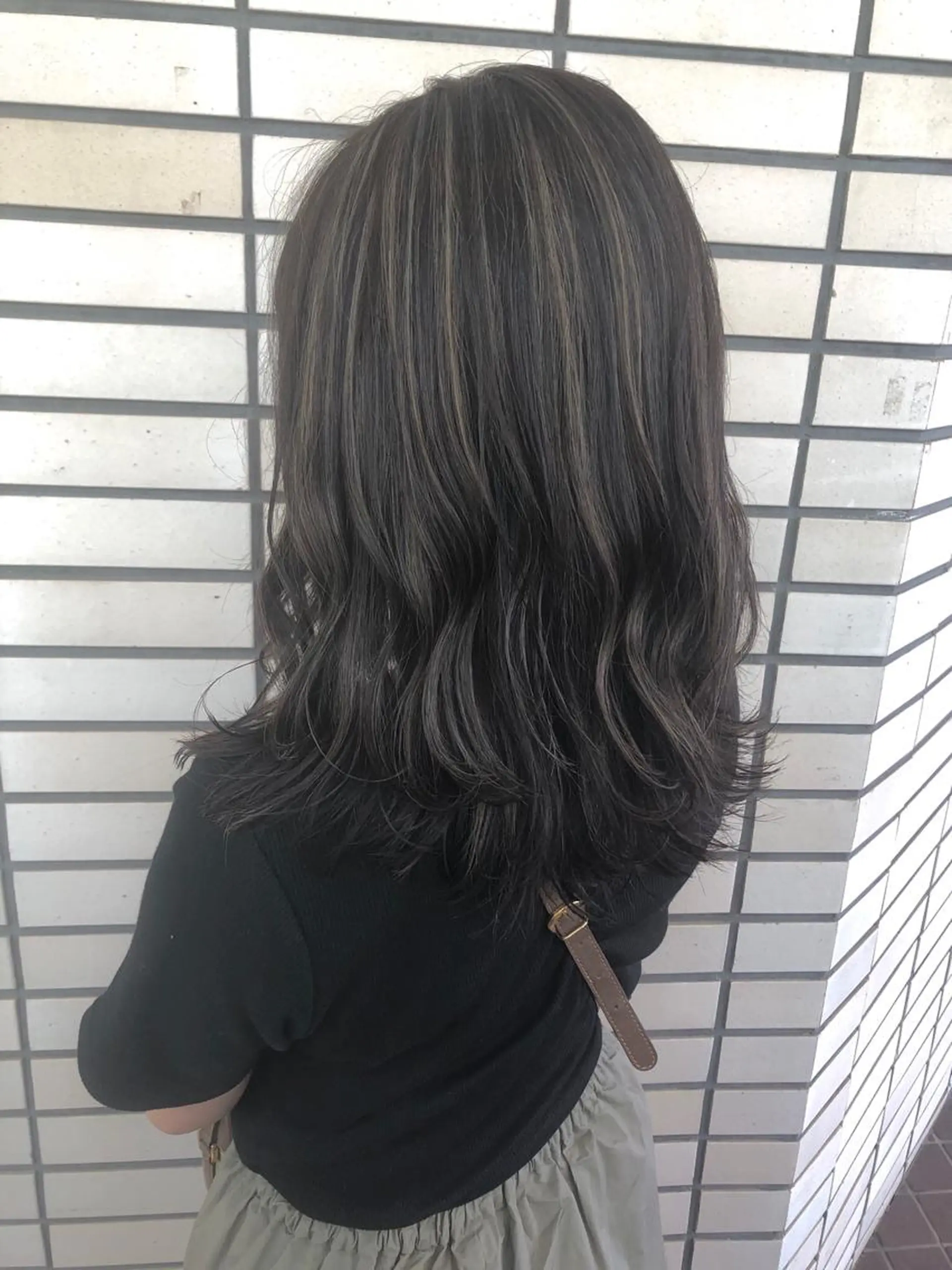 セミロング カラー ハイライトカラー ハイライト カット ヘアカラー トリートメント 🤍2nd🤍田所 美希のヘアスタイル