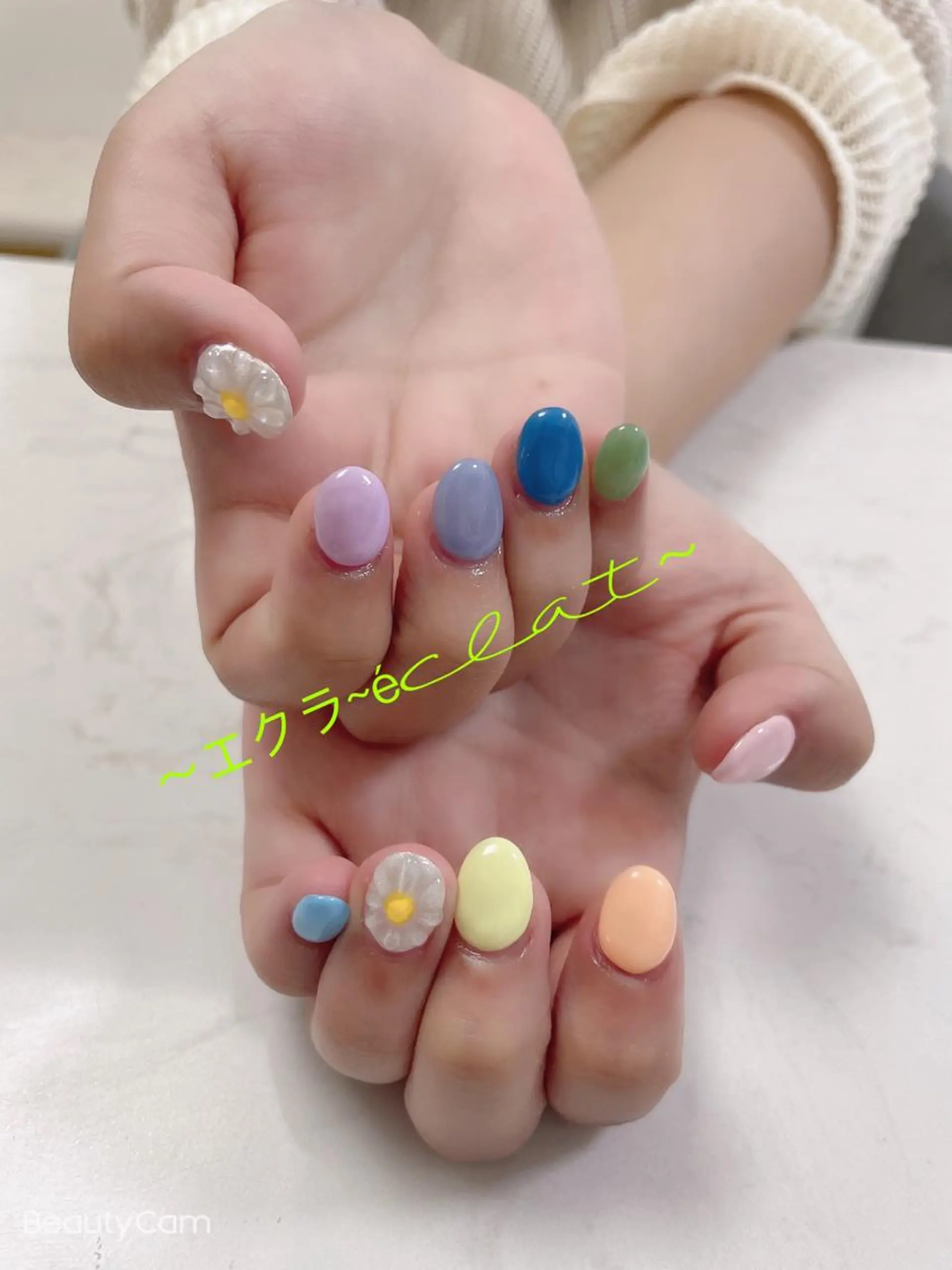 ネイル ハンドネイル ハンドケア ネイルサロンエクラ 🫧Shizukaのネイルデザイン