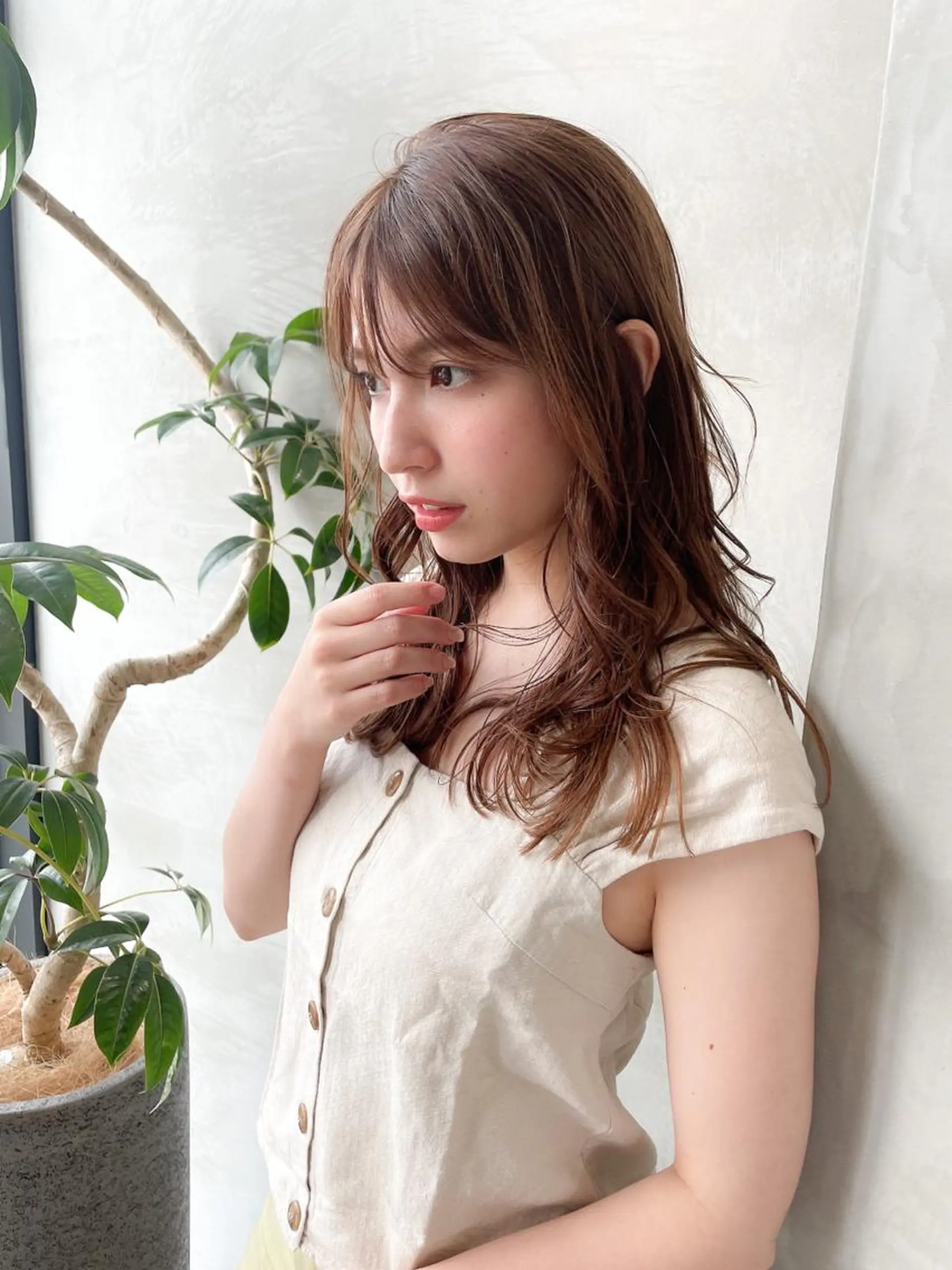 ミディアム カラー 韓国ヘア 店長NEGIのヘアスタイル