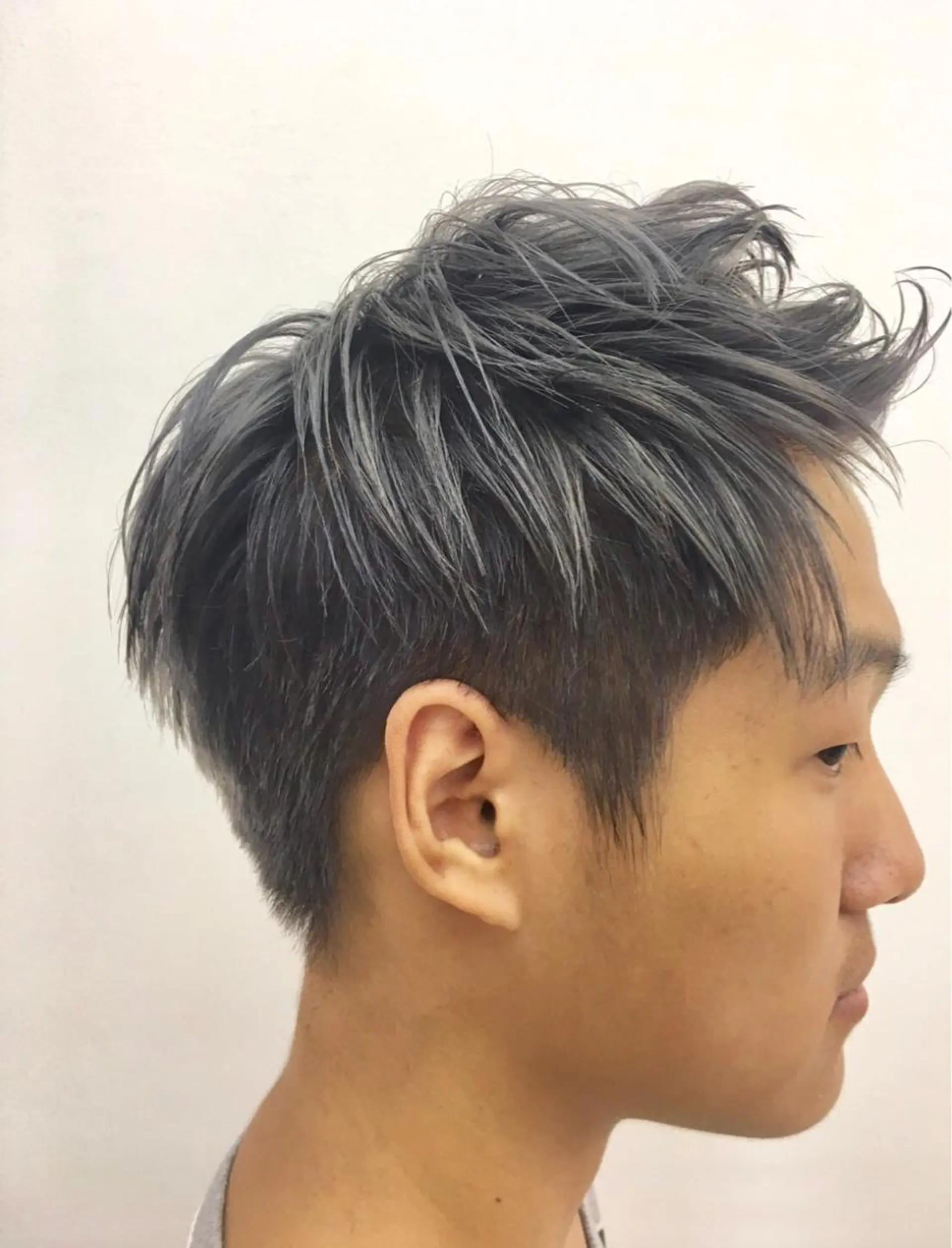 ショート カラー メンズ 難波/心斎橋/ボブ/ 髪質改善/ハイトーンのヘアスタイル