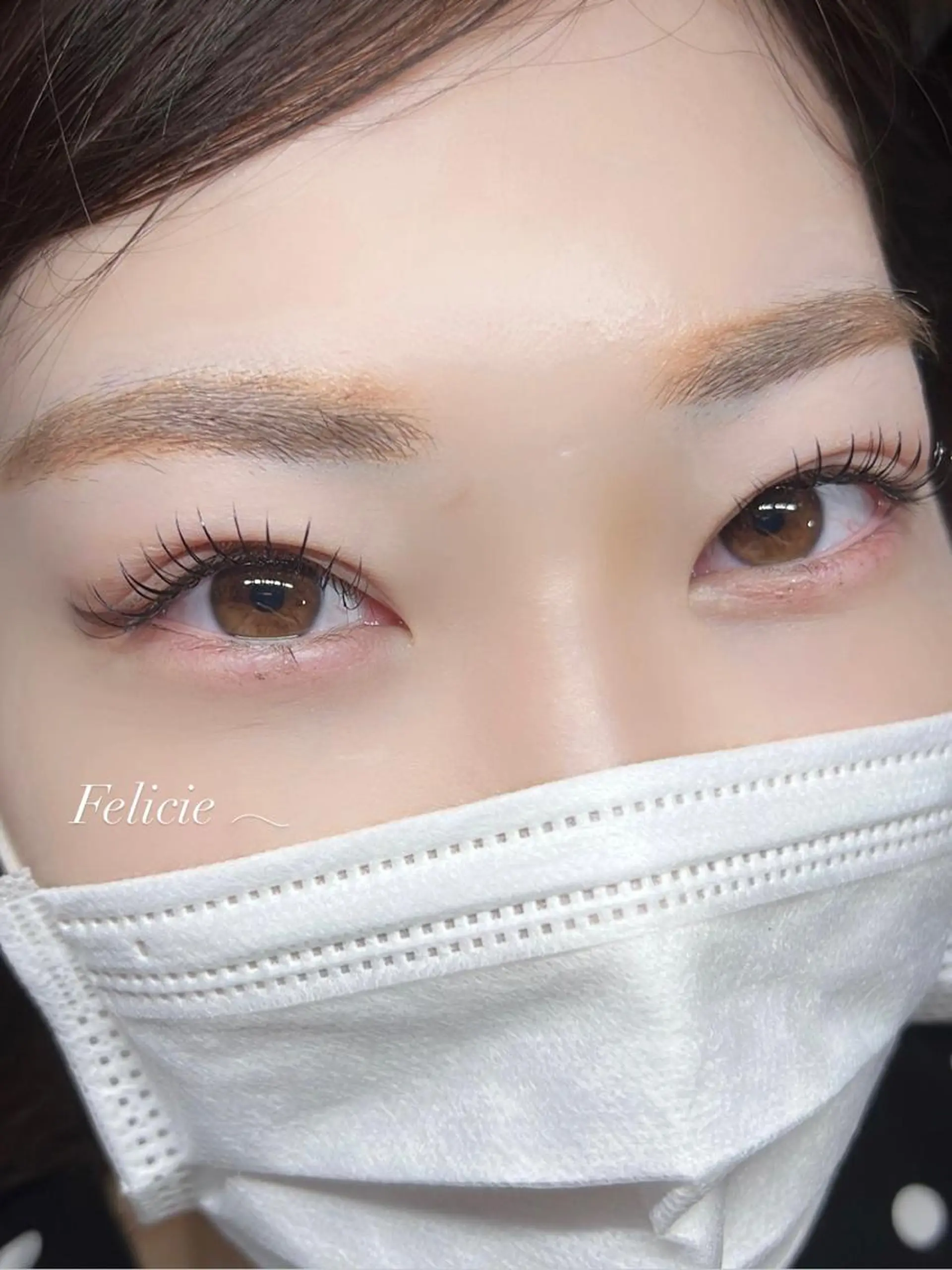 マツエク・マツパ フラットラッシュ マツエク Felicie＊ Sayakaのマツエク・マツパデザイン