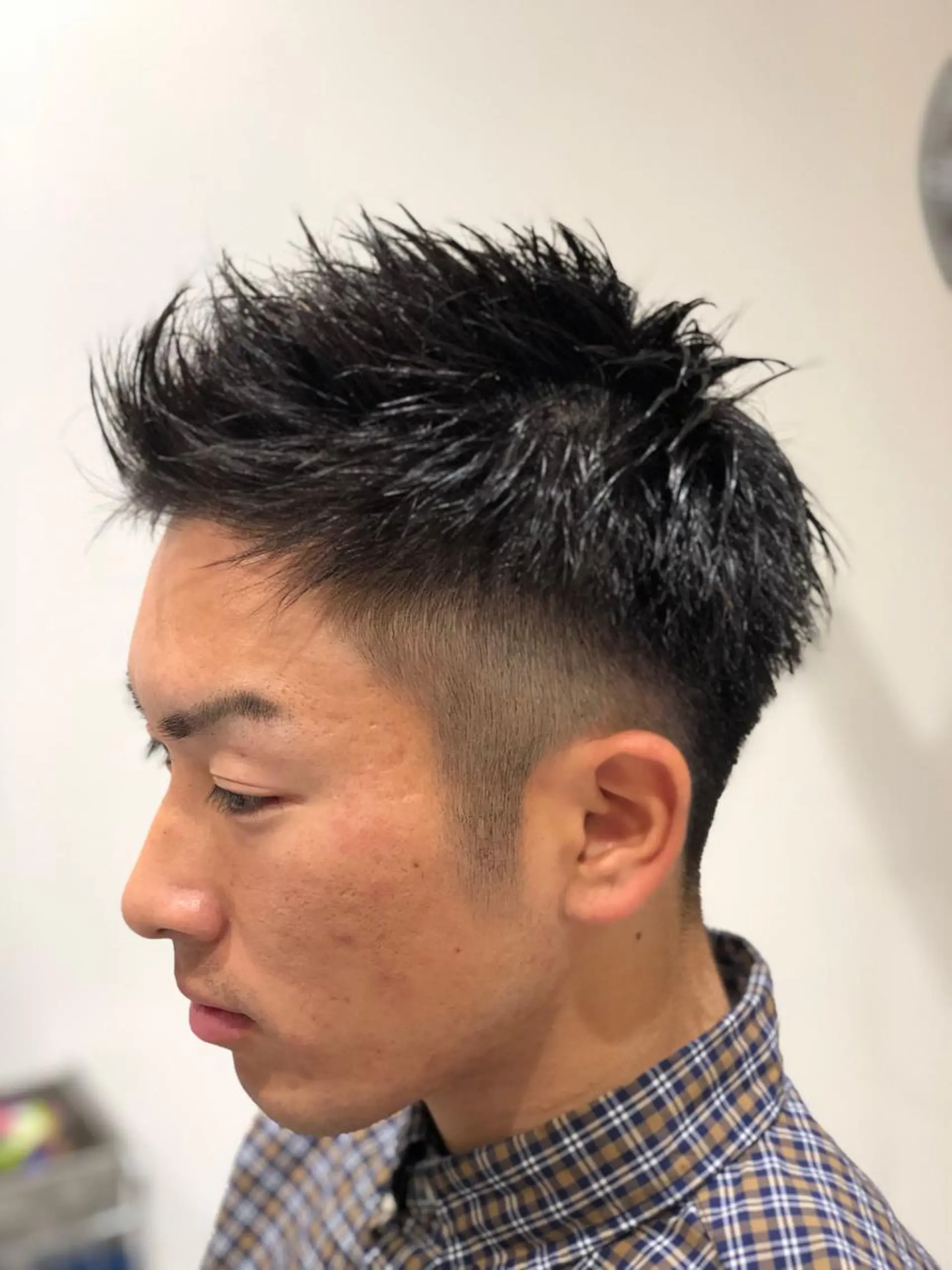 ショート メンズ アップバング カット ヘッドスパ ヘアセット ✨髪質改善🎨 杉本賢人のヘアスタイル