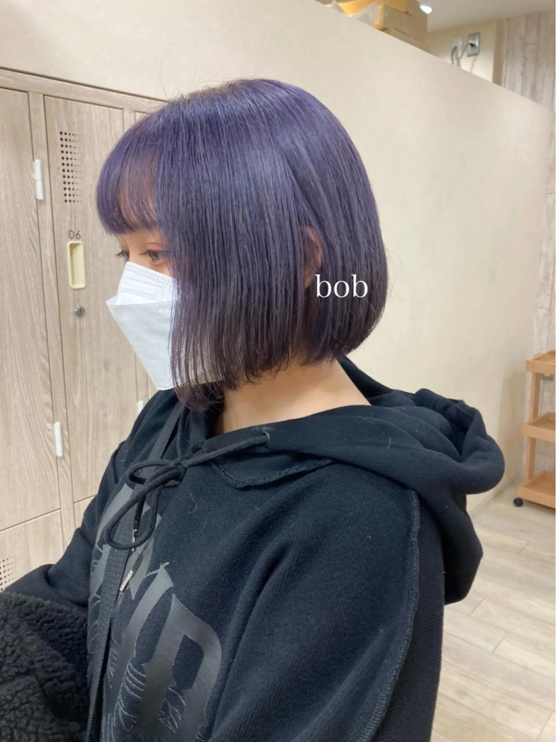 ショート カラー 切りっぱなしボブ ショートボブ ハンサムショート ブリーチ ラベンダーカラー カット ヘアカラー トリートメント 初めてのショート お任せください✂️のヘアスタイル