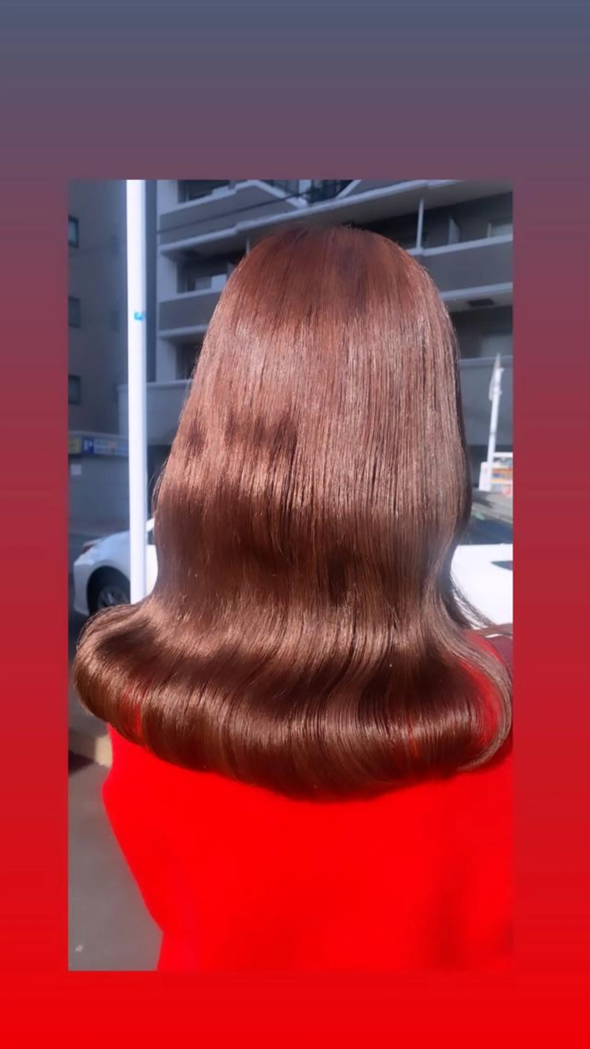 セミロング SEAM アキホのヘアスタイル