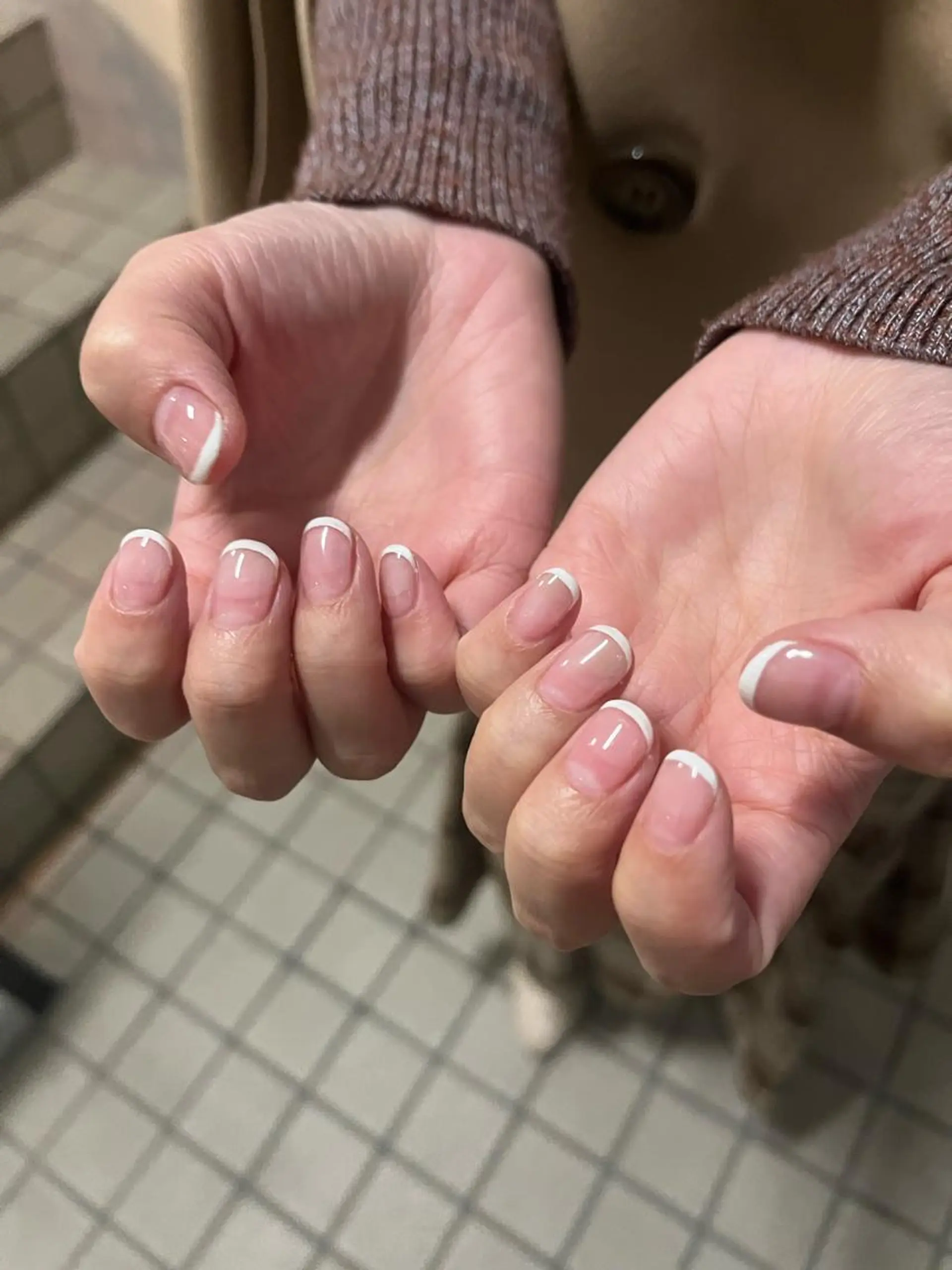 ネイル フレンチネイル シンプルネイル Etel atelier。のネイルデザイン