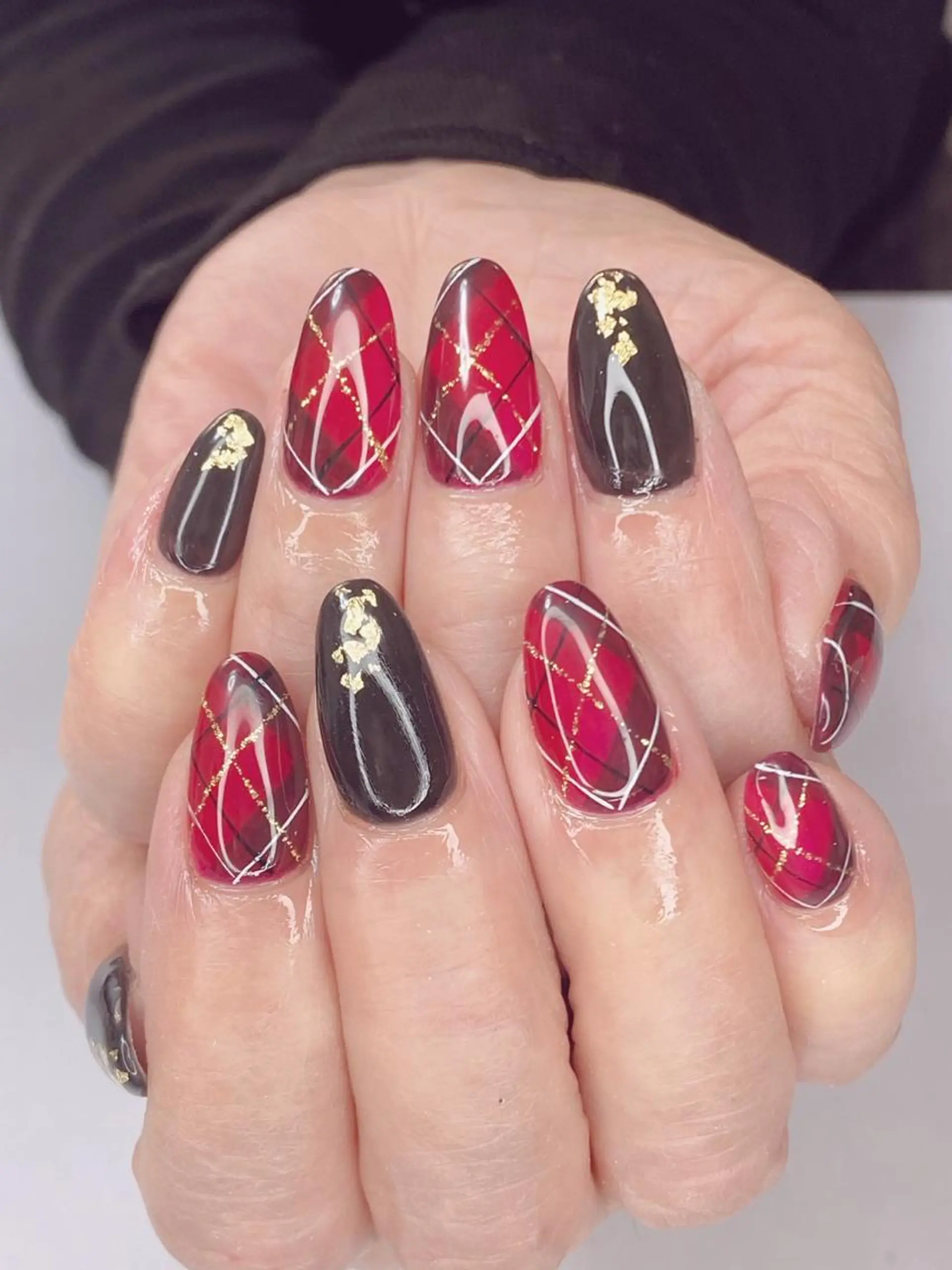 ネイル アニマル柄 アートネイル オーロラネイル 桜ネイル クリアネイル Ｎail Ｓalon ertiのネイルデザイン
