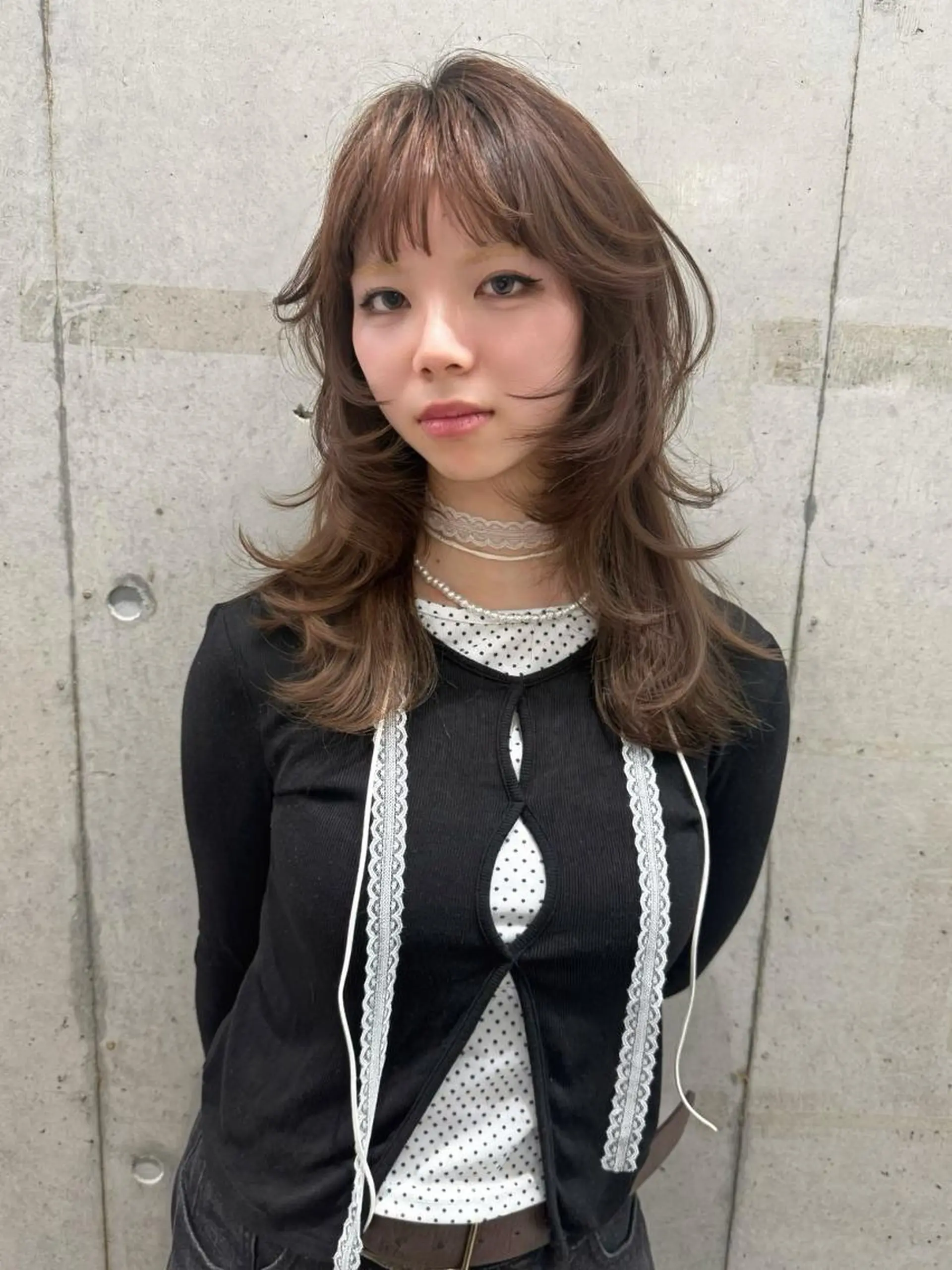 カラー セミロング 透明感カラー グレージュ モカグレージュ ヘアカラー トリートメント 透明感🪽艶カラー☆ トレンドヘア✨のヘアスタイル
