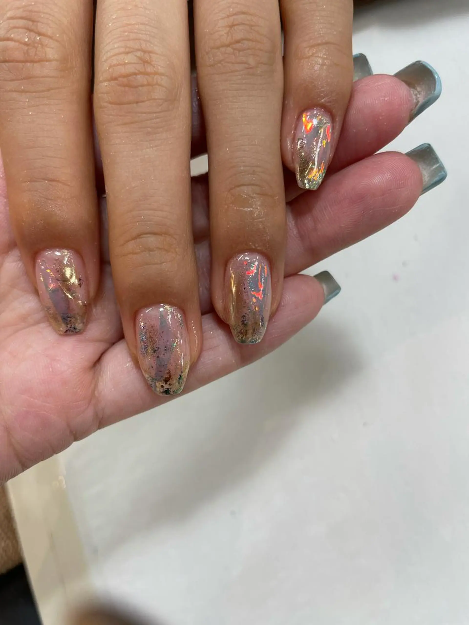 ネイル ラメ(グリッター) ミラーネイル MH_ Nailのネイルデザイン