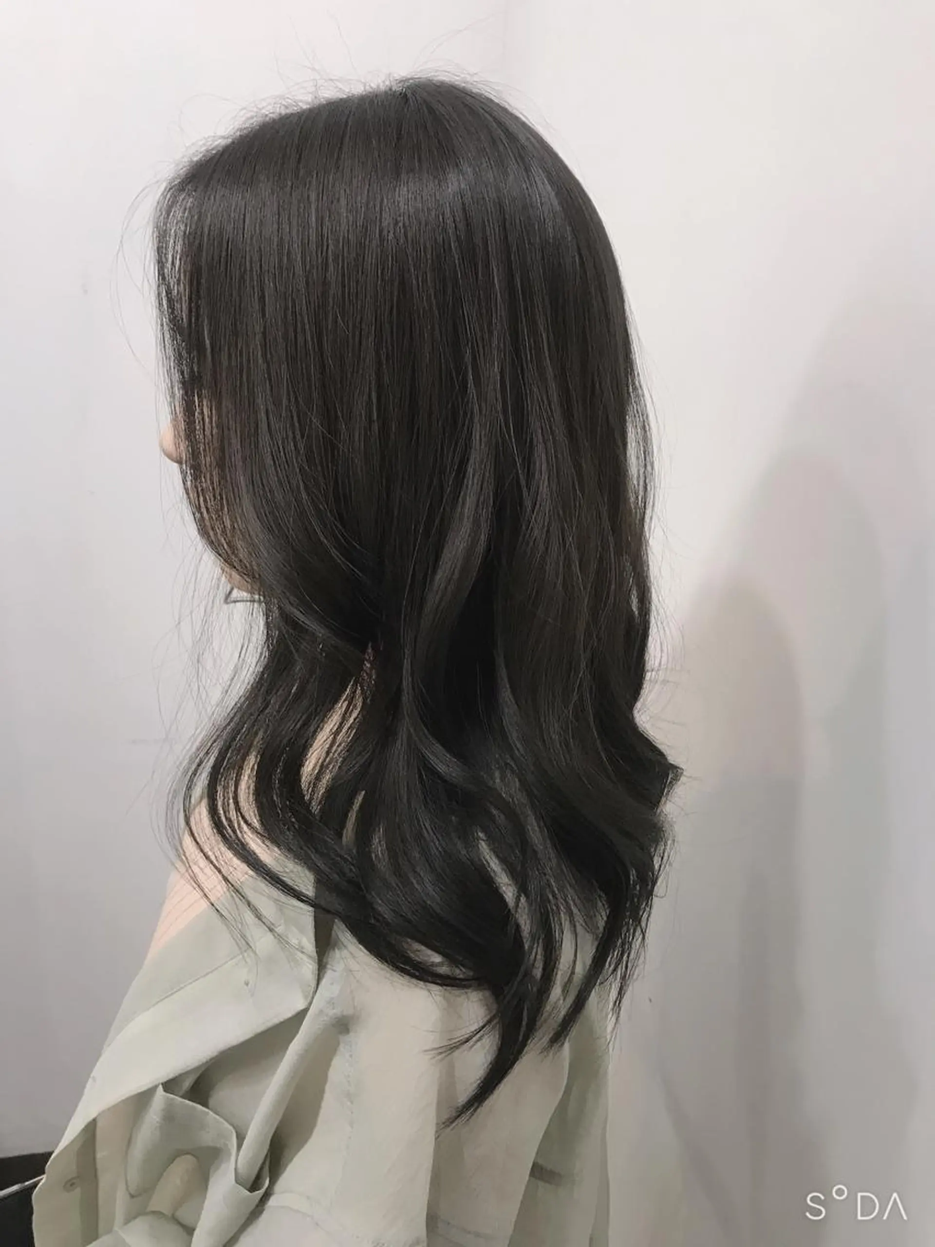 セミロング カラー 上田 直樹のヘアスタイル
